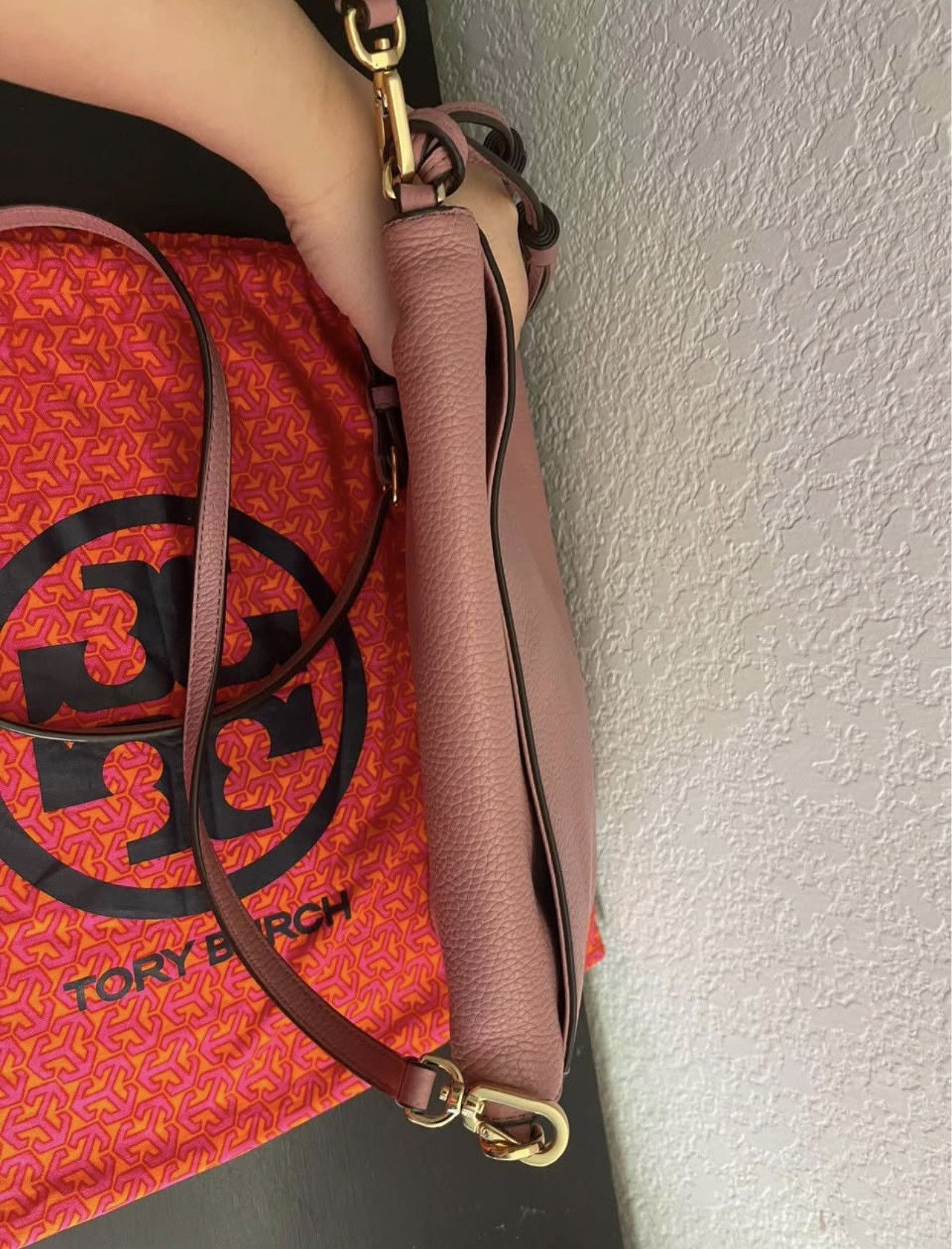 Tory Burch Thea Mini Foldover Pink Magnolia Tory Burch Crossbody Bag Size ONE SIZE - 3 Thumbnail