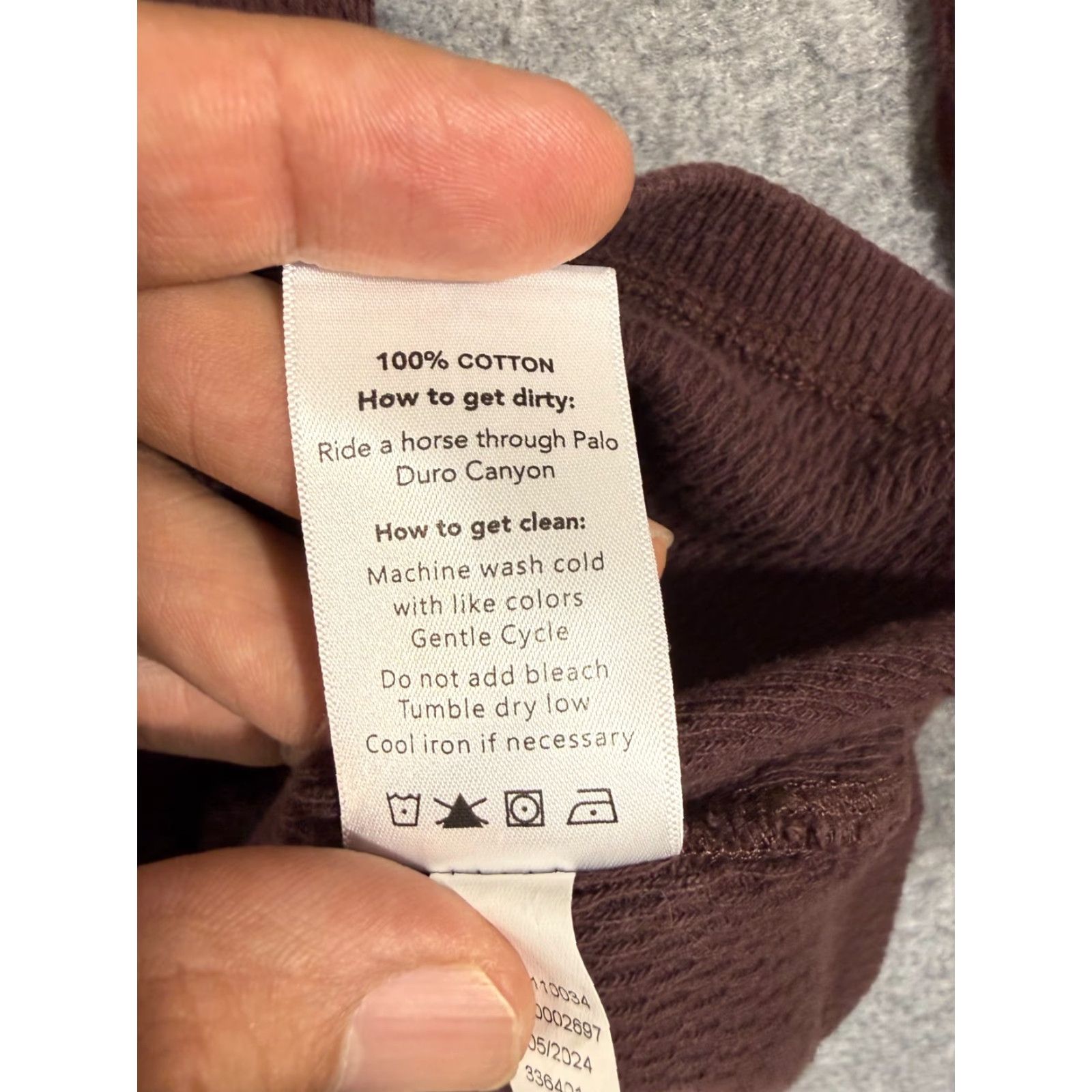 Tecovas Tecovas Henley Shirt Mens XL Brown Thermal Waffle Knit Long Sleeve Western Size US XL / EU 56 / 4 - 6 Thumbnail