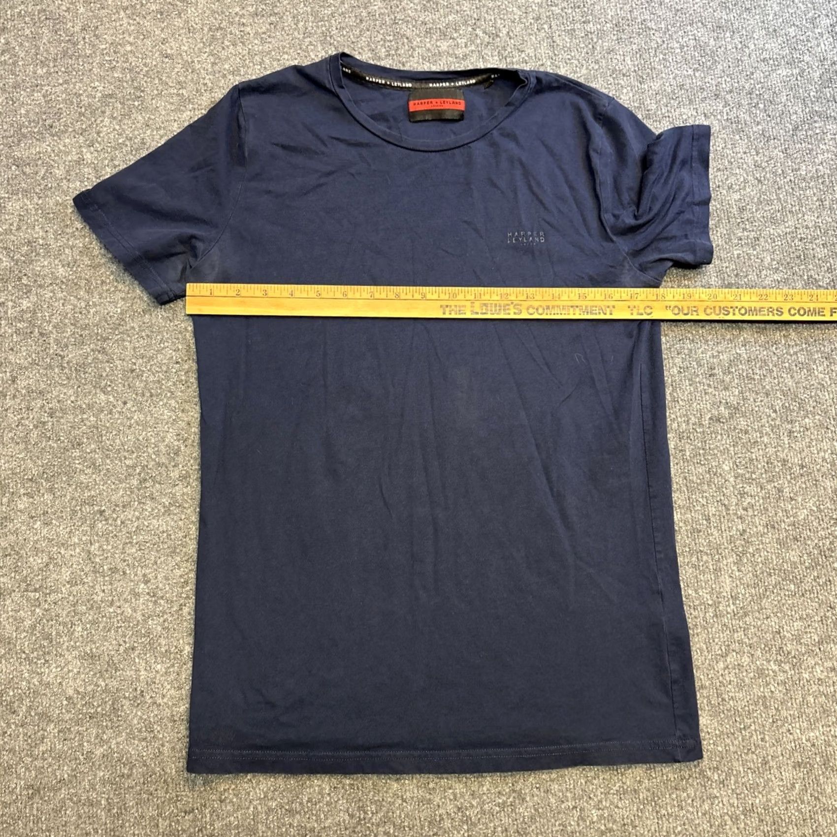 Vintage Harper London T-Shirt Short Sleeve Men’s Medium Blue Cotton Solid Size US M / EU 48-50 / 2 - 5 Thumbnail