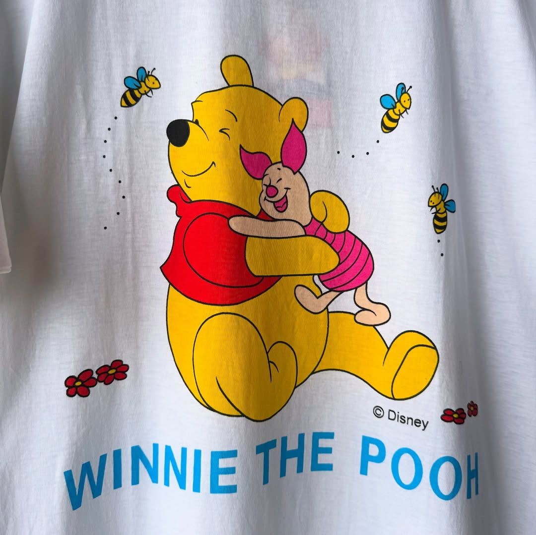 Vintage Winnie The Pooh Japan 90's Vintage T-Shirt (BNWT!) Size US M / EU 48-50 / 2 - 2 Thumbnail