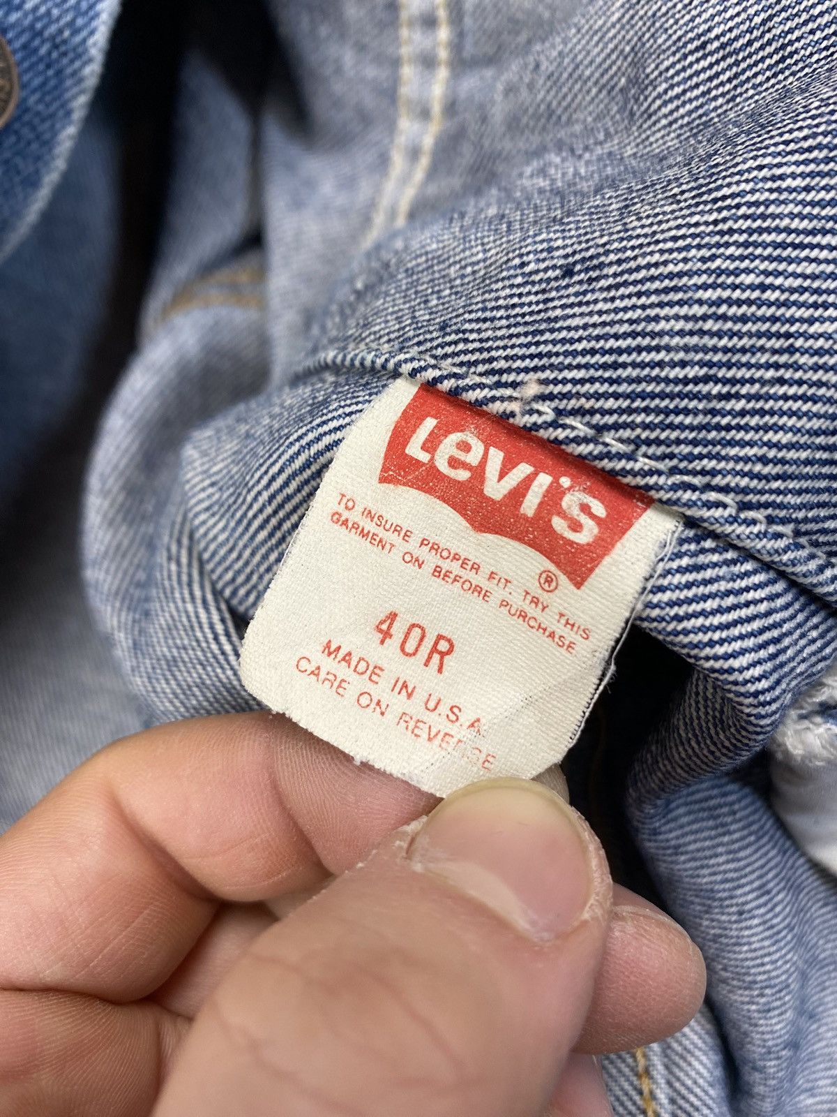 Levi's Vintage Clothing Levis vintage denim jacket from 1987 Size US M / EU 48-50 / 2 - 10 Thumbnail