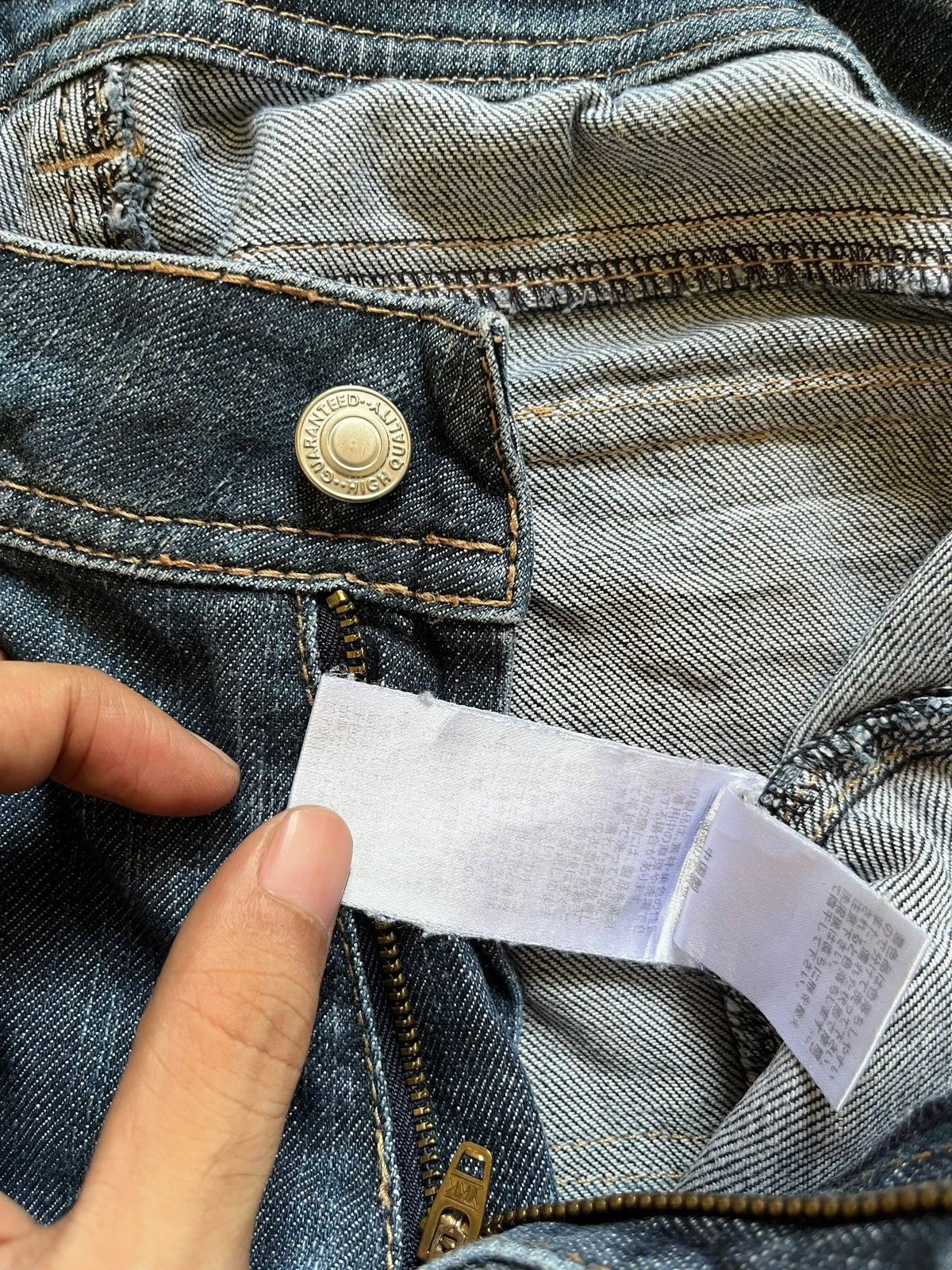 Japanese Brand Vintage Japanese Brand Blue Wash Bush Pant Flare Jeans Size 29" - 10 Thumbnail