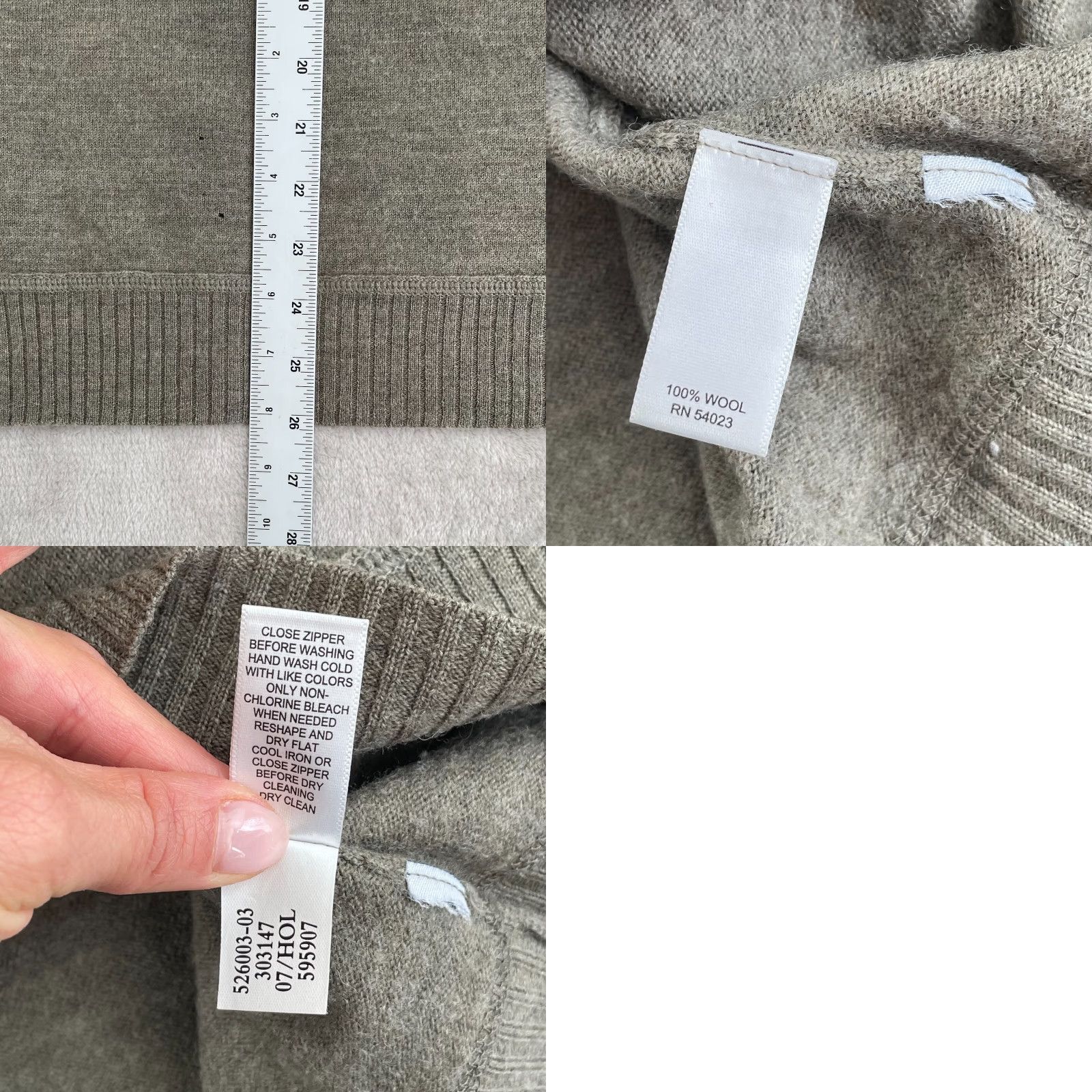 Banana Republic Banana Republic 1/4 Zip Sweater Men XL Grey 100% Wool Mock Neck LS NWOT Size US XL / EU 56 / 4 - 8 Thumbnail