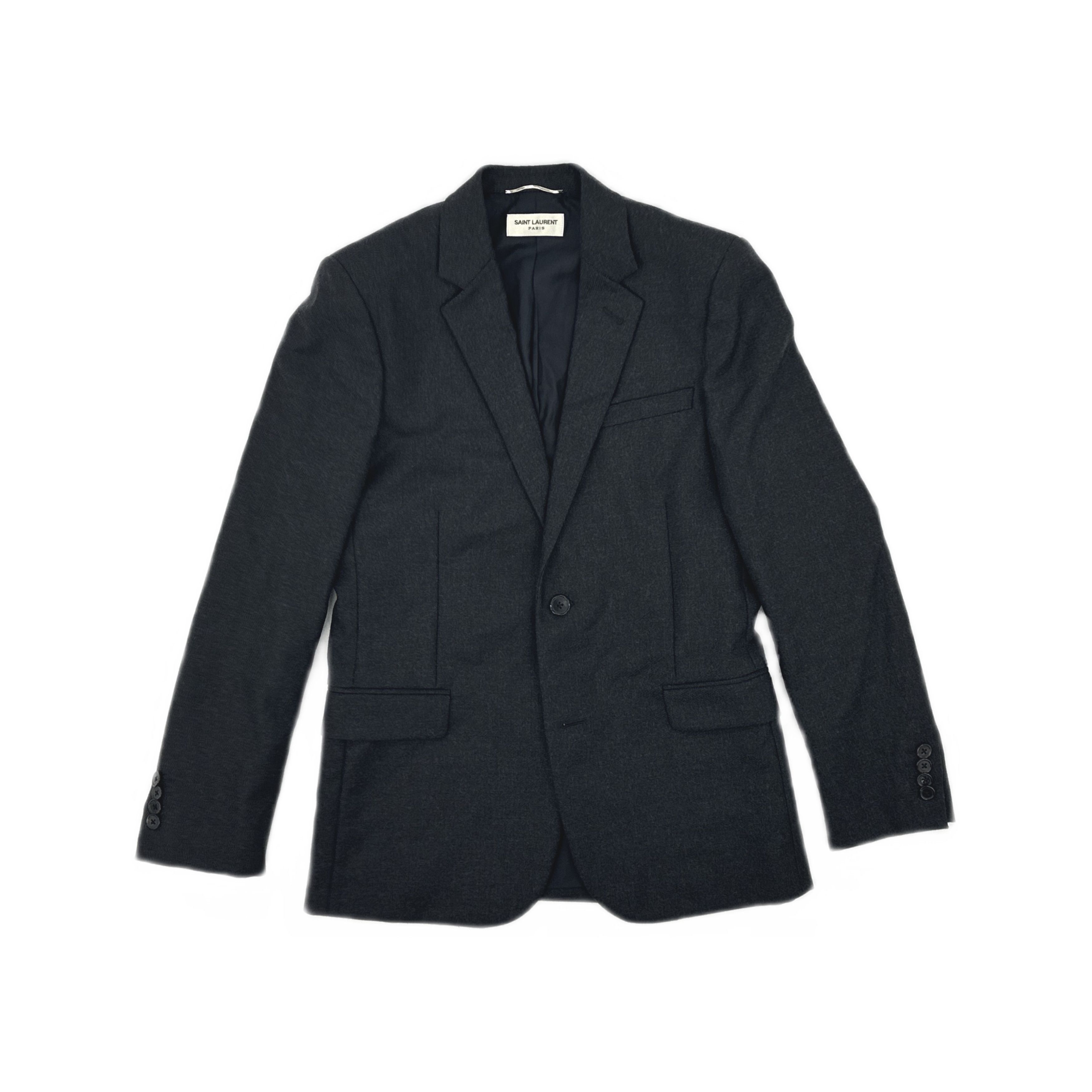Saint Laurent Paris Saint Laurent Solid Blazer Size 46 Size 36R - 1 Thumbnail