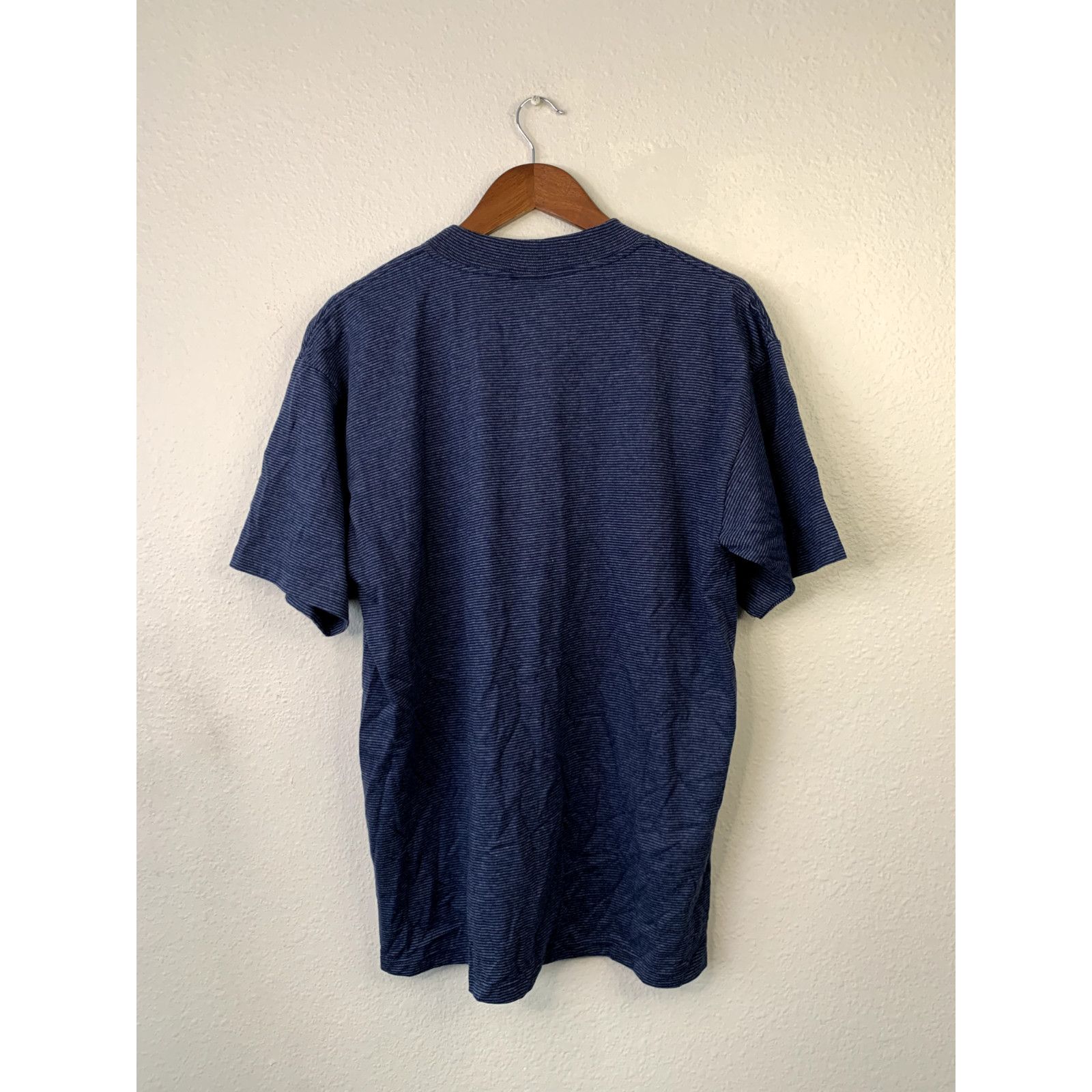 Vintage Vintage Montana Striped Shirt Large L MT Blue Tee VTG 90s Size US L / EU 52-54 / 3 - 8 Thumbnail