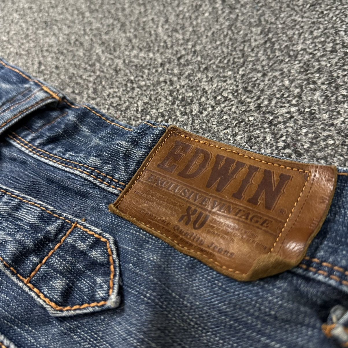 Edwin Vintage 90s Japanese Edwin XV Distressed Baggy Flared Denim Size US 34 / EU 50 - 9 Thumbnail