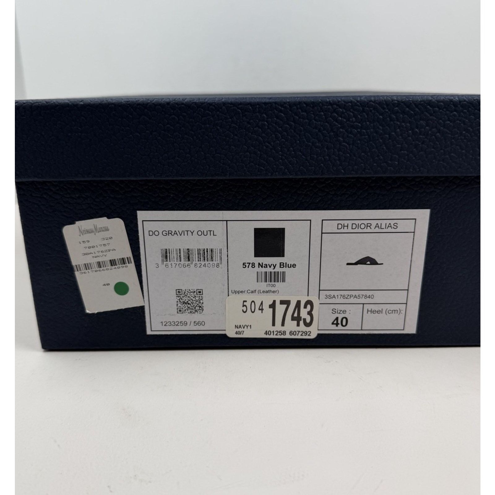 Dior Size 40EU/7US - Dior Alias Navy Blue Sandals NEW! Size US 7 / EU 40 - 9 Thumbnail