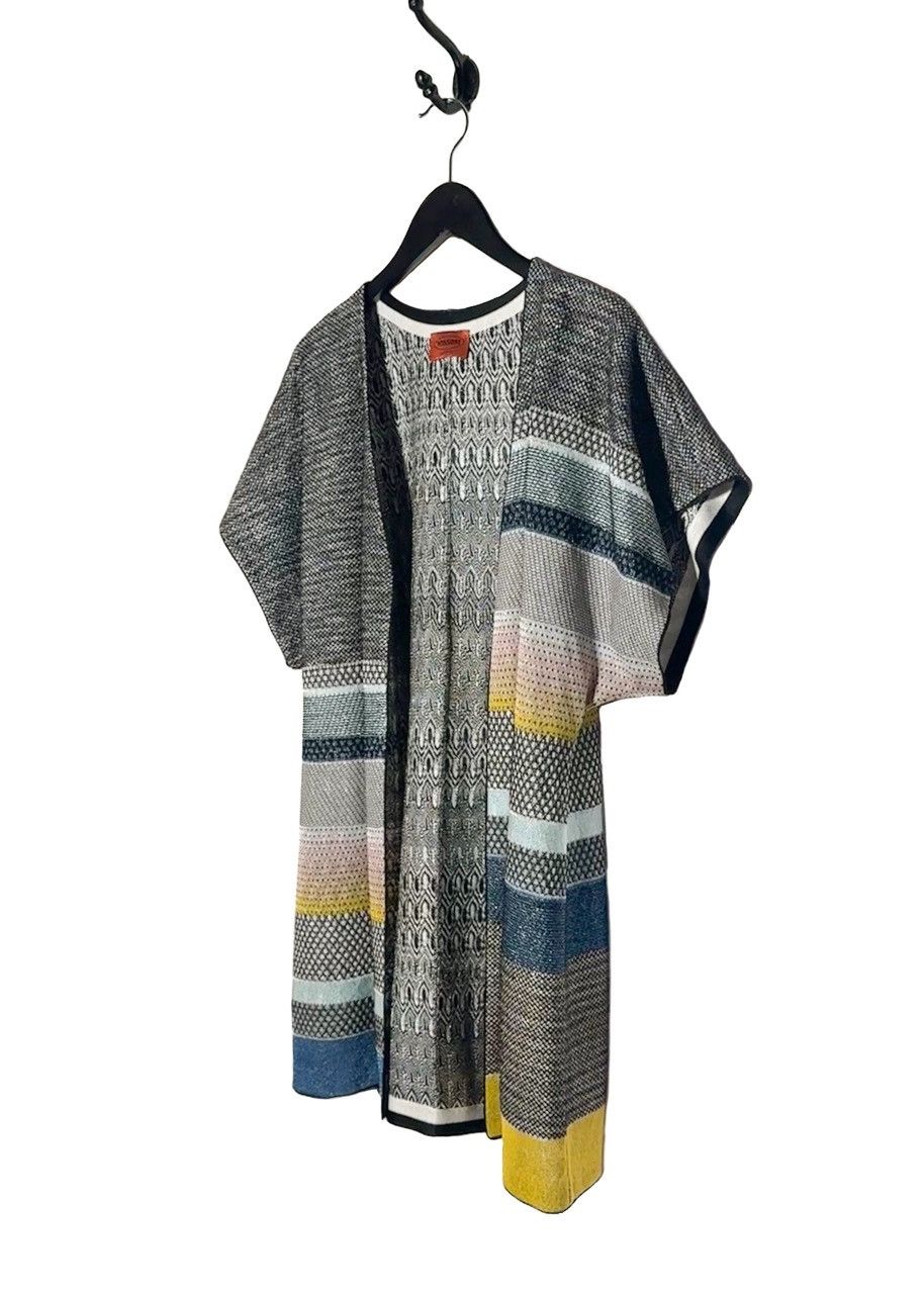 Missoni Missoni Multicolour Striped Open Front Short Sleeves Sweater Size M / US 6-8 / IT 42-44 - 2 Thumbnail