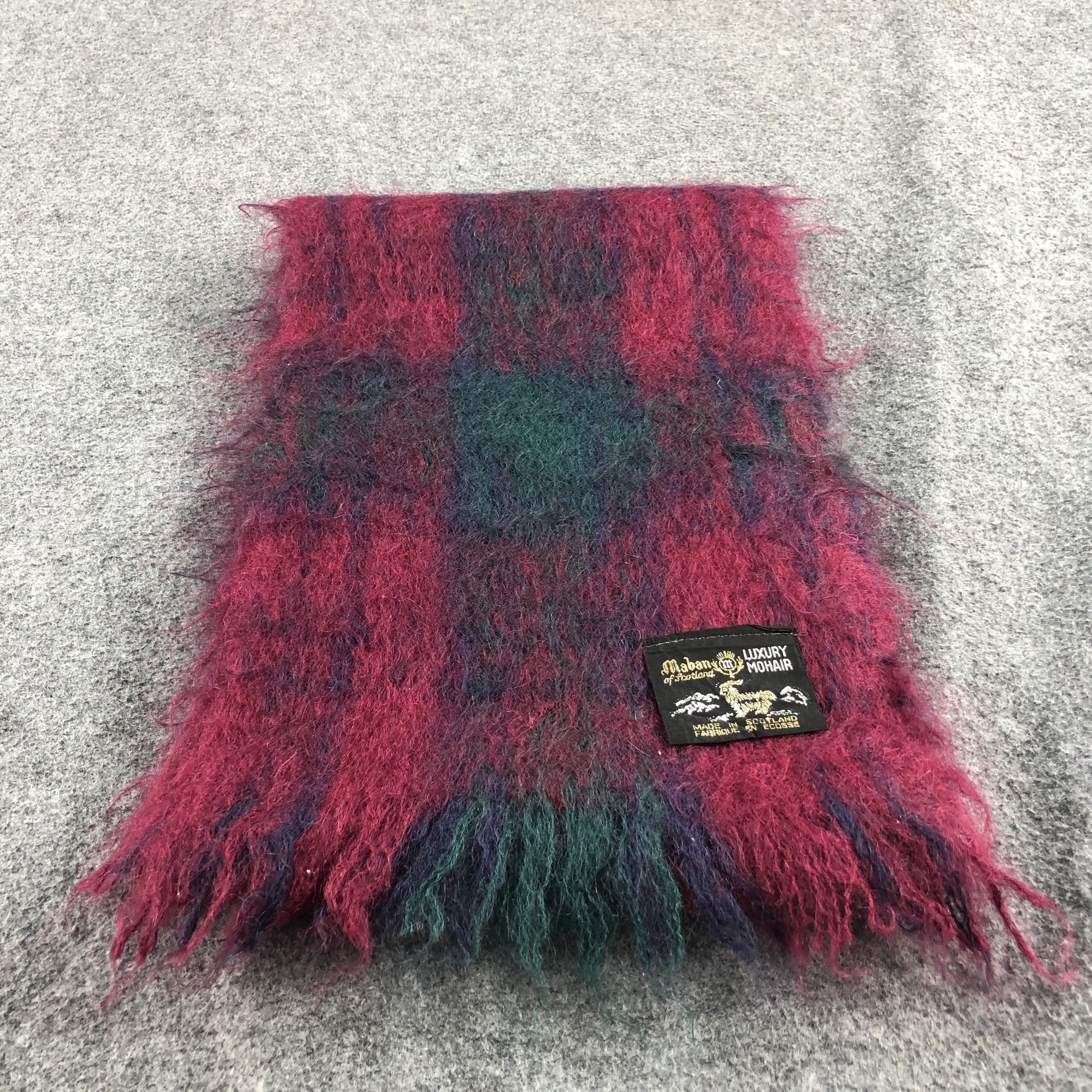 Vintage M&B Anson Tartan Mohair Scarf Muffler V858 Size ONE SIZE - 1 Thumbnail