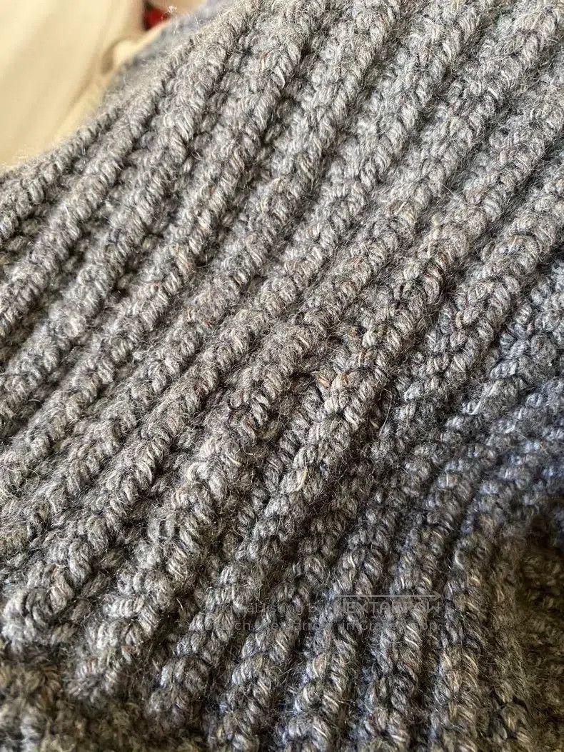Hermes Hermes Grey Thick Hand Cashmere Sweater Size S / US 4 / IT 40 - 7 Thumbnail