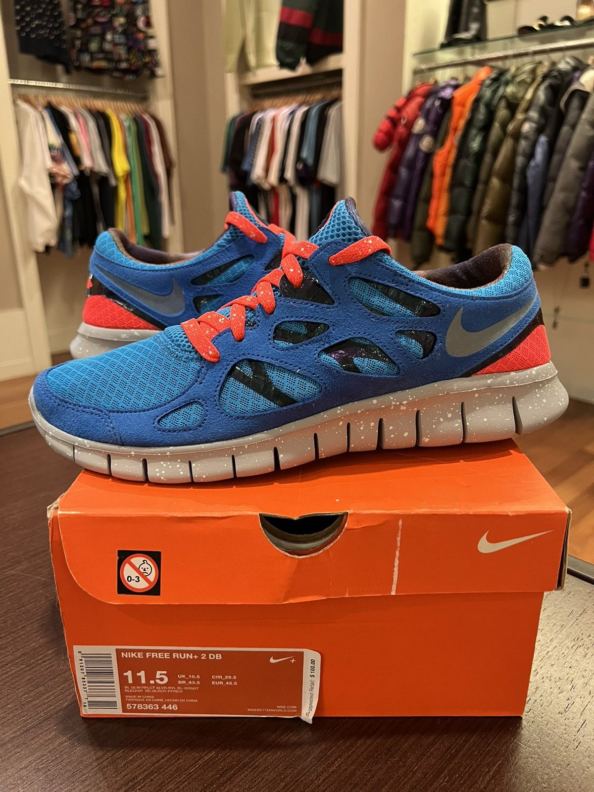 Nike Nike free run 2+ DB Doernbecher Size US 11.5 / EU 44-45 - 2 Thumbnail