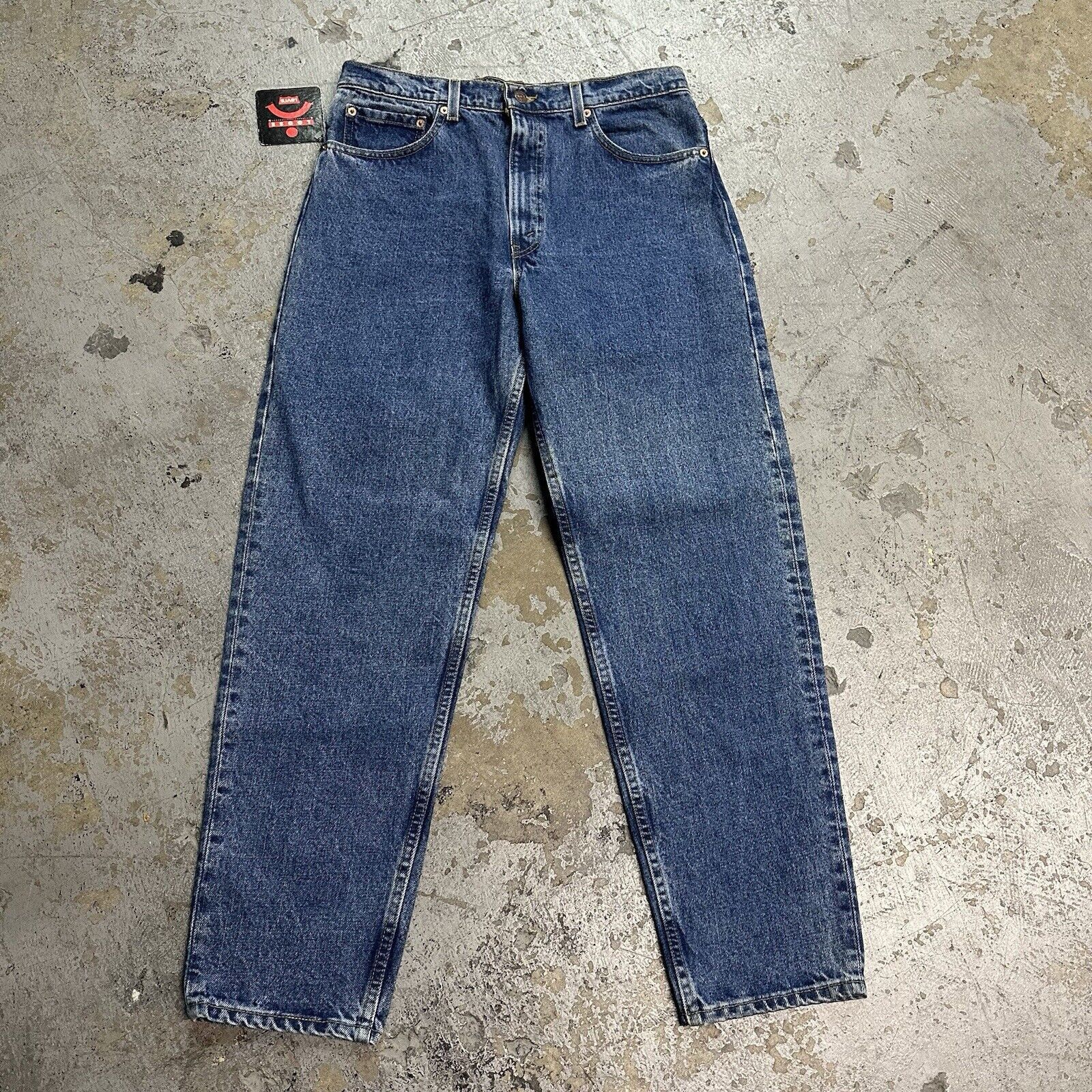 Levi's × Vintage NWT Vintage 90s Levi’s 550 Blue Loose Denim Jeans 34x30 NEW Size US 34 / EU 50 - 2 Thumbnail