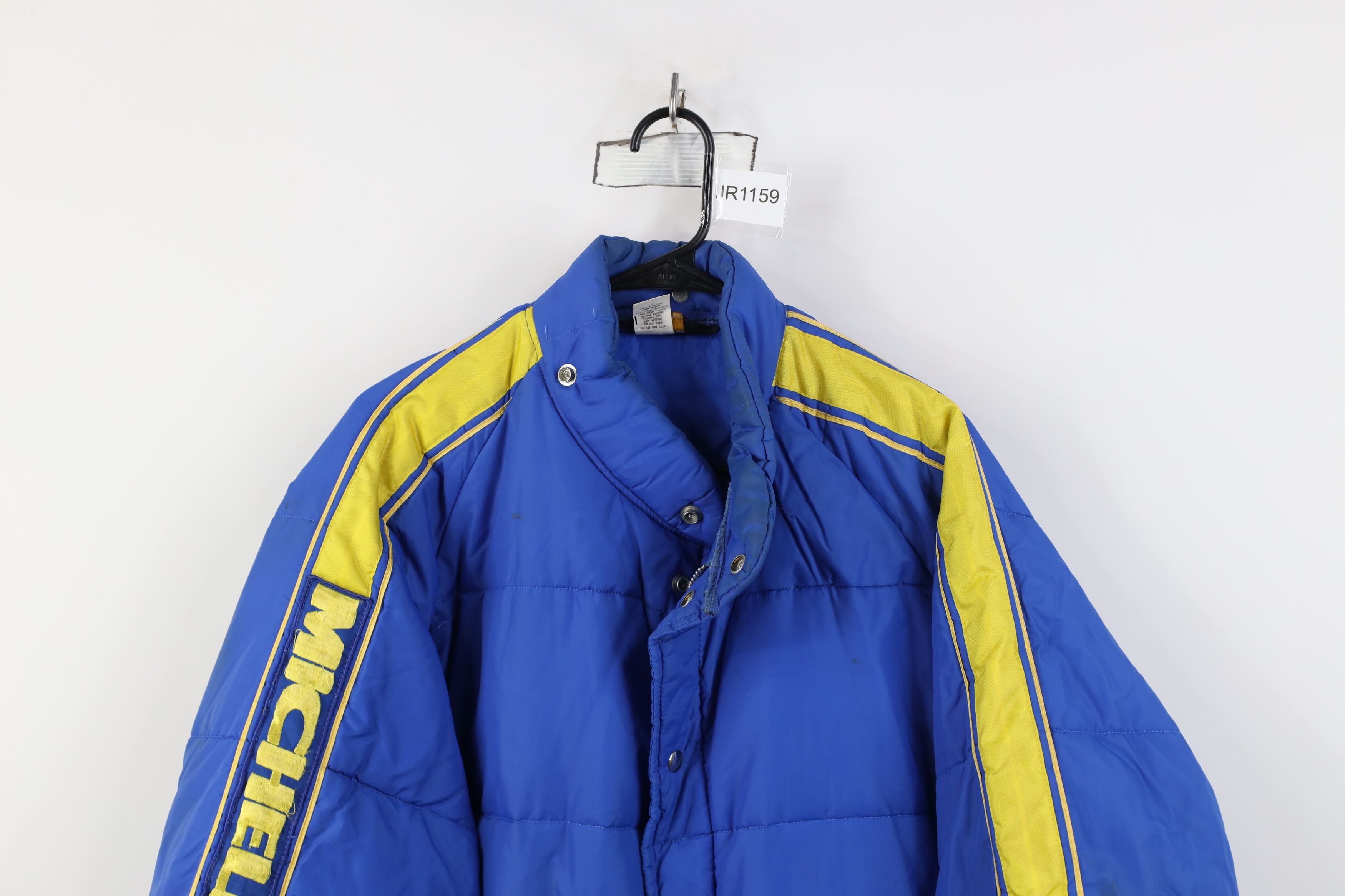 Vintage Vintage 70s Streetwear Michelin Tires Puffer Jacket Blue USA Size US XL / EU 56 / 4 - 2 Thumbnail