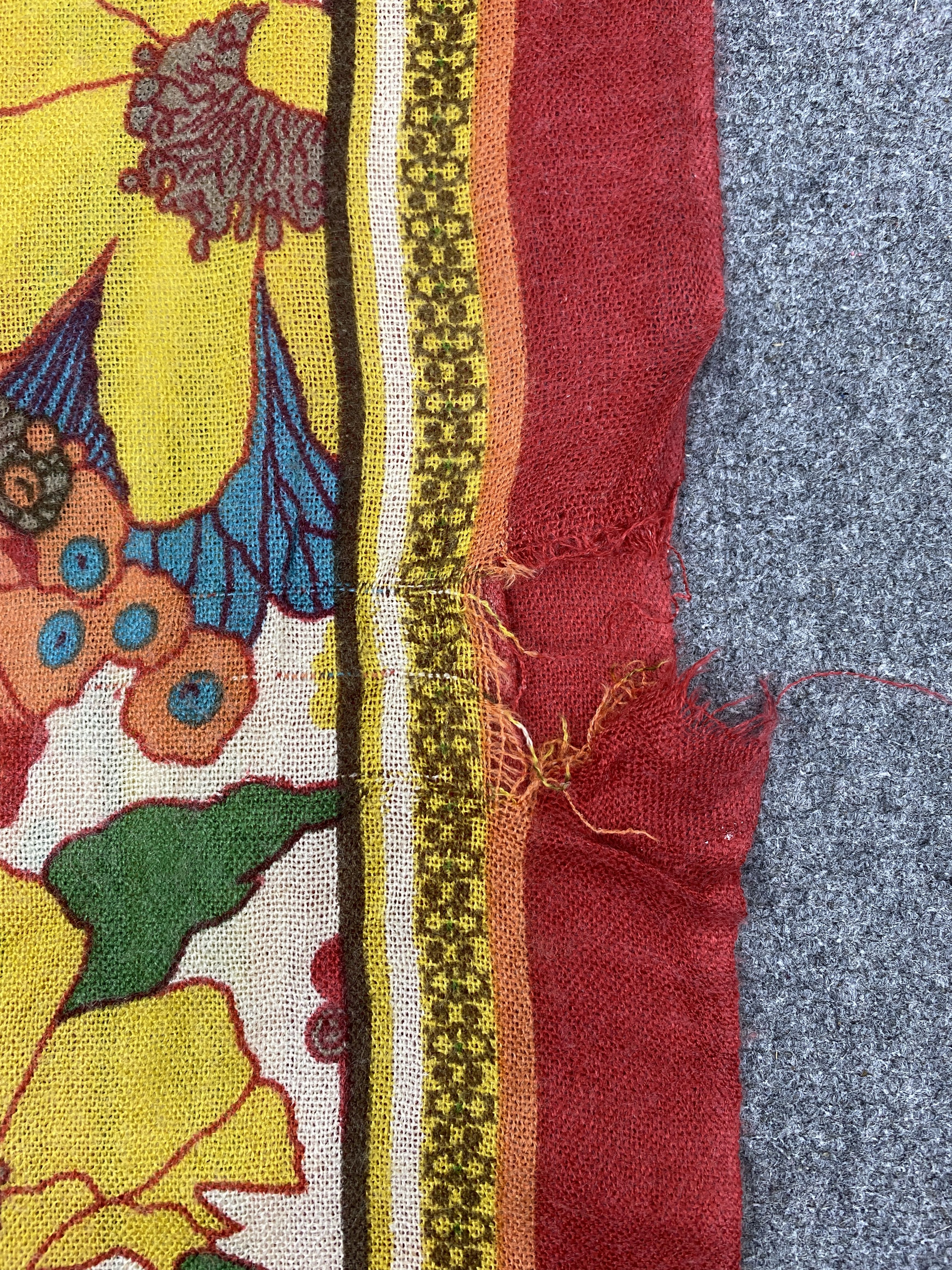 Japanese Brand Japan Brand Art Floral Wool Scarf Muffler SC0338 Size ONE SIZE - 4 Thumbnail