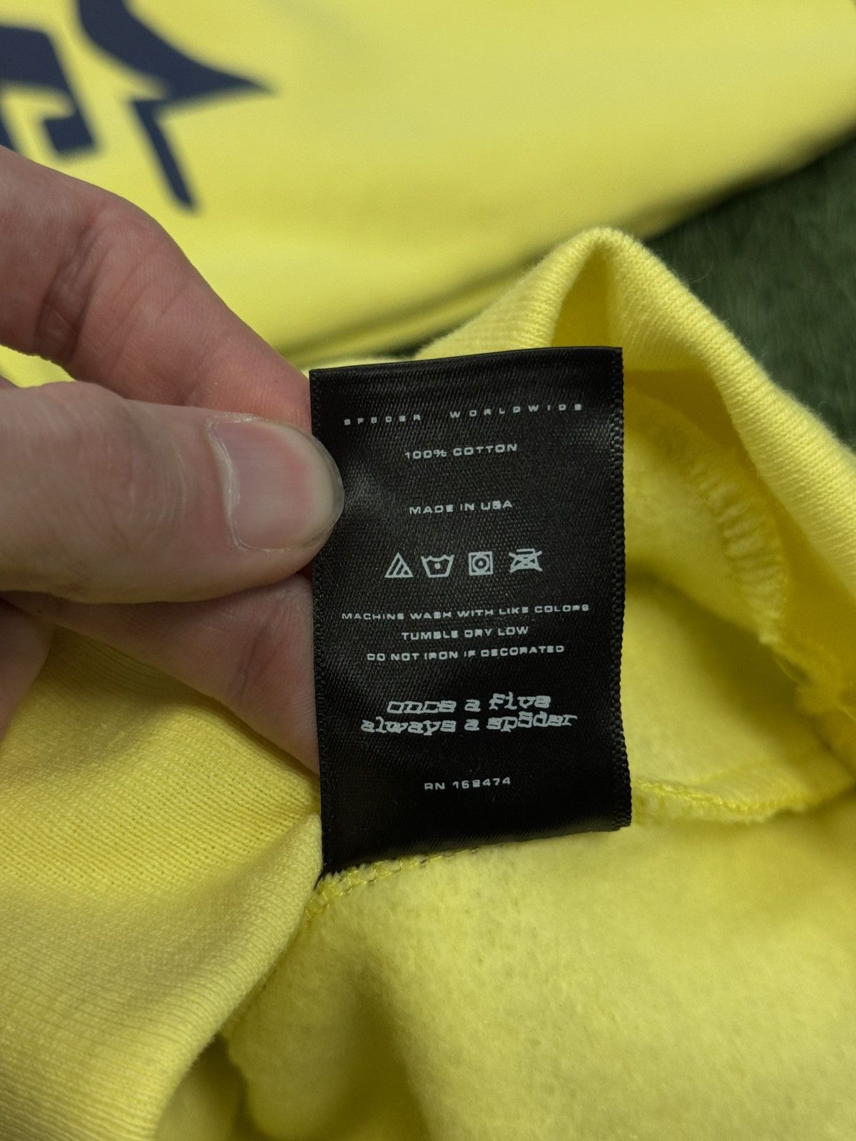 Sp5der Sp5der Worldwide Star Yellow Hoodie Size M (NEW) Size US M / EU 48-50 / 2 - 8 Thumbnail