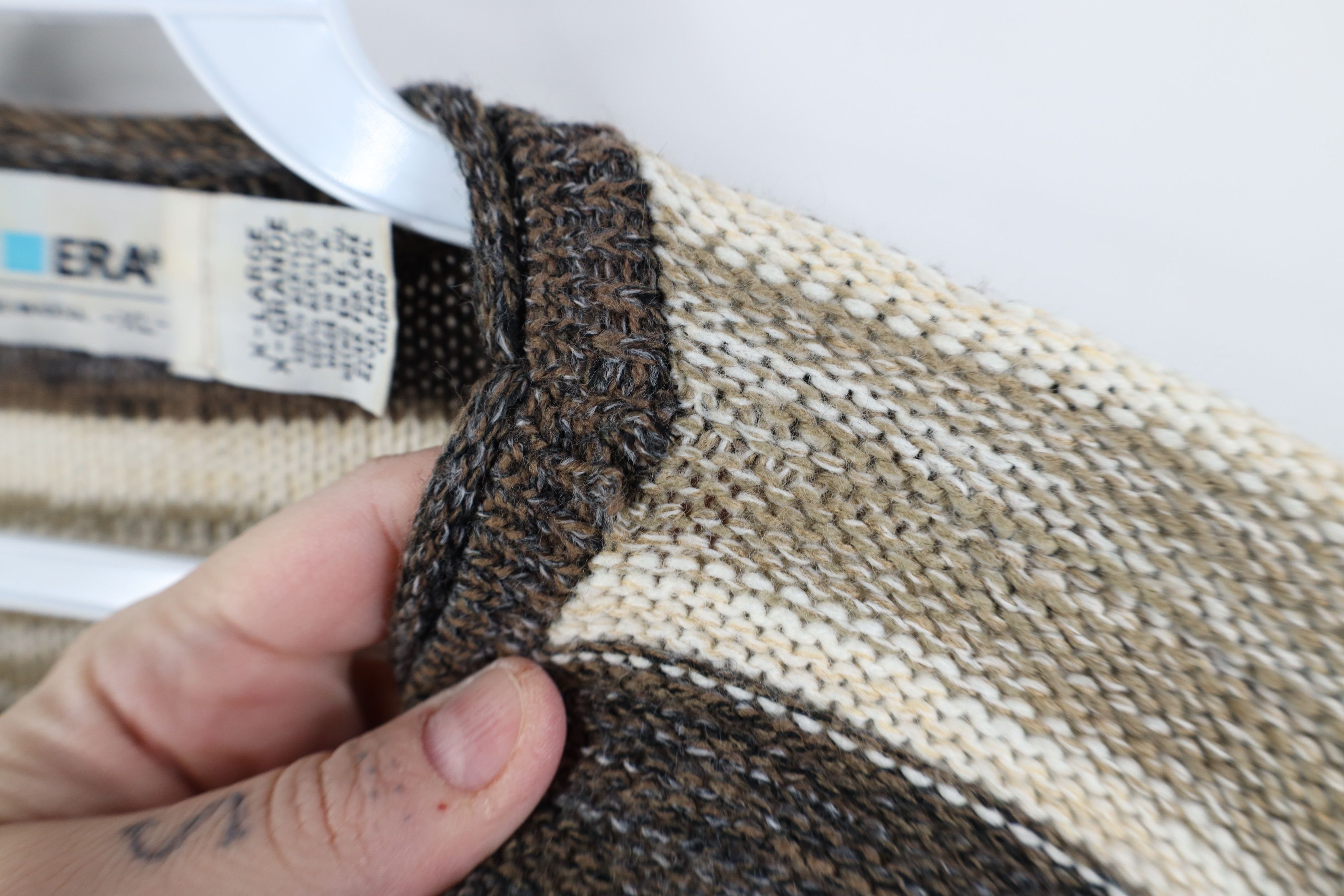 Vintage Vintage 90s Streetwear Marled Knit Sweater Earth Tone USA Size XL / US 12-14 / IT 48-50 - 5 Thumbnail
