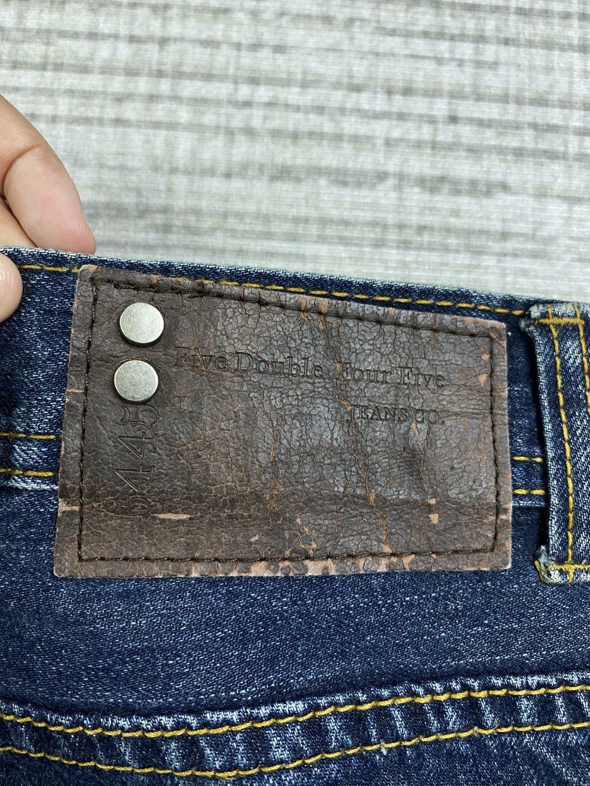 Japanese Brand × Le Grande Bleu (L.G.B.) × Vintage Vintage Five Double Four Five LGB Jeans Distressed Pants Size US 30 / EU 46 - 13 Thumbnail