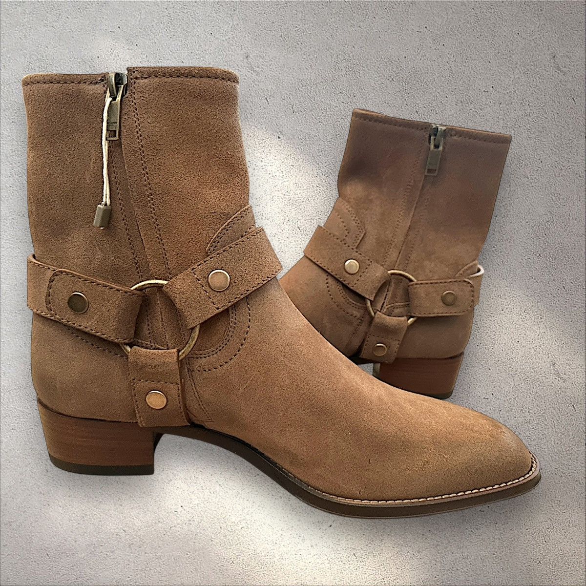 Saint Laurent Paris Saint Laurent Wyatt Harness Suede Boots Size US 7 / EU 40 - 5 Thumbnail