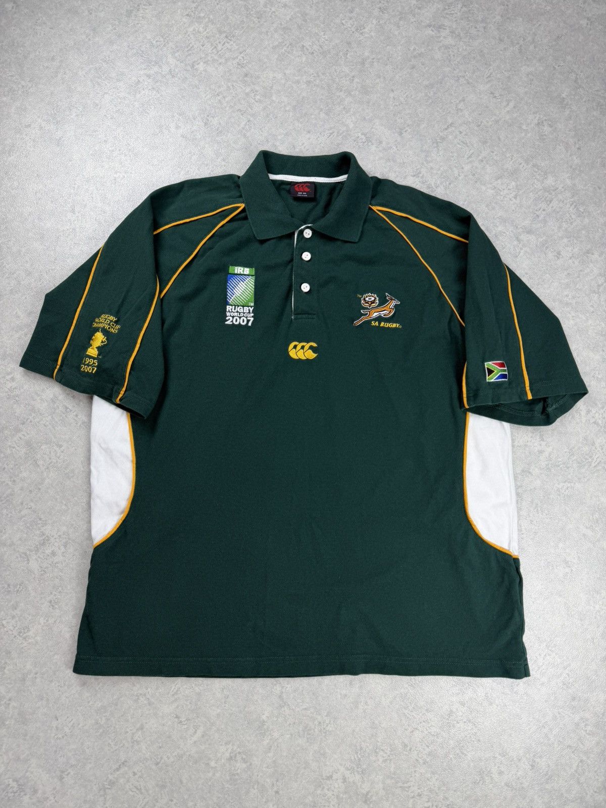 Canterbury of New Zealand Vintage Canterbury South Africa Rugby Shirt Size XXL Size US XXL / EU 58 / 5 - 1 Thumbnail