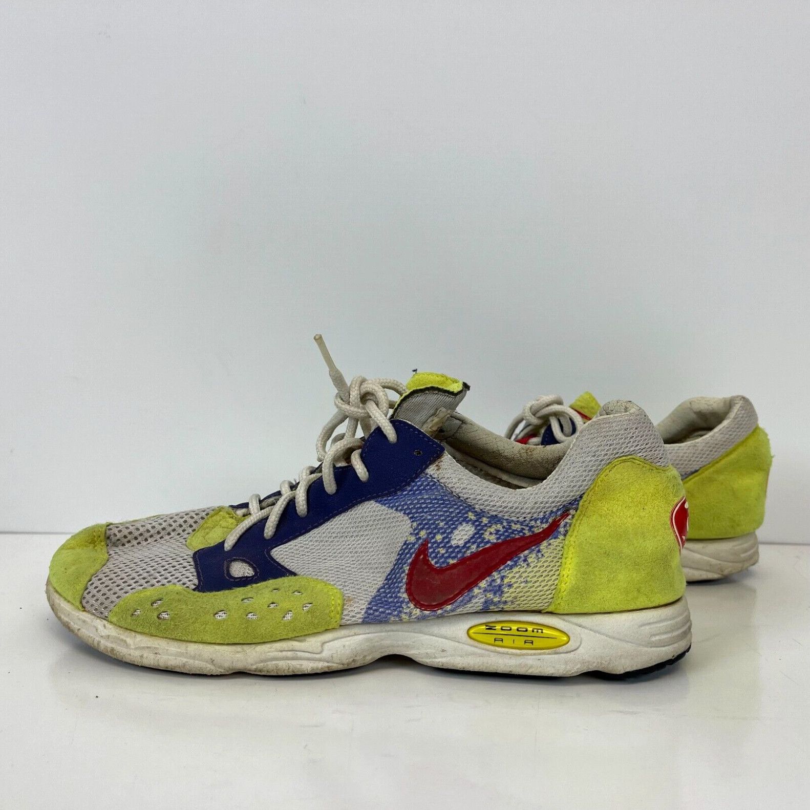 Nike Nike Air Streak Light Running Shoes Vtg 90s Blue Red Lime Mens Size 8 Grailed