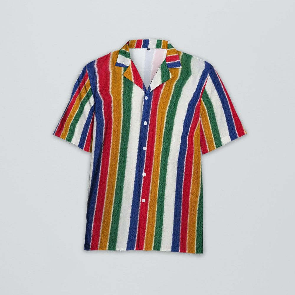 Designer Howell Sunset Towelling Stripe Shirt Size US L / EU 52-54 / 3 - 1 Thumbnail