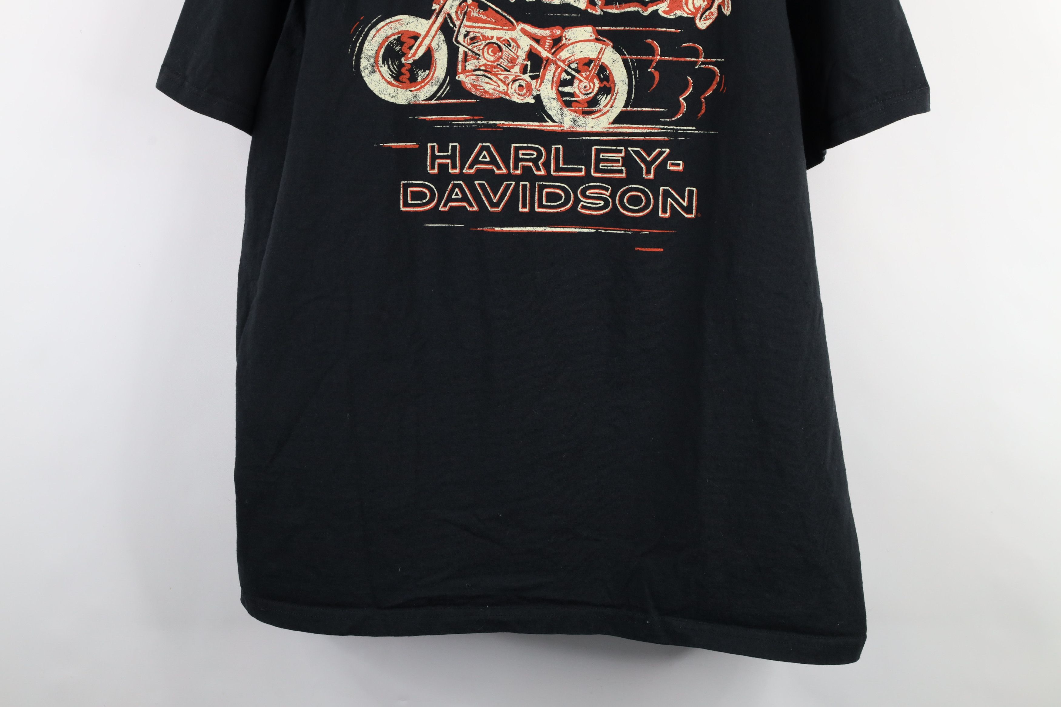 Harley Davidson × Vintage Y2K Harley Davidson Spell Out Barracuda Fish T-Shirt Black Size US XXL / EU 58 / 5 - 3 Thumbnail