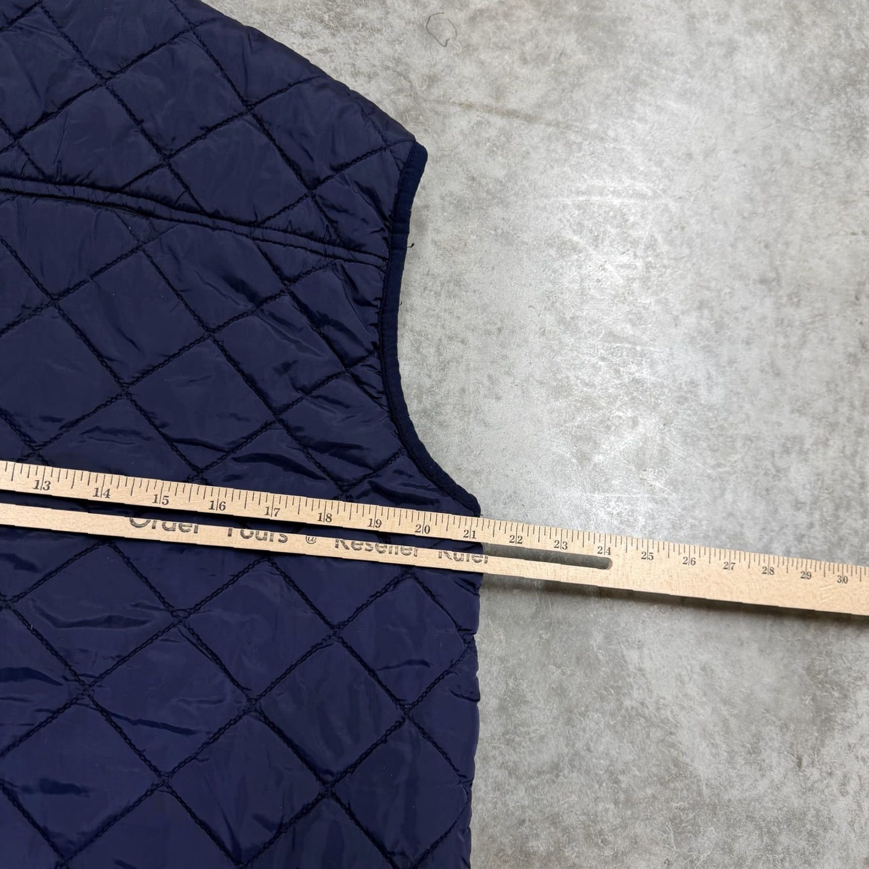 Southern Proper Southern Proper Vest Mens Medium Navy Blue Fleece Reversible Quilted Insulated Size US M / EU 48-50 / 2 - 5 Thumbnail