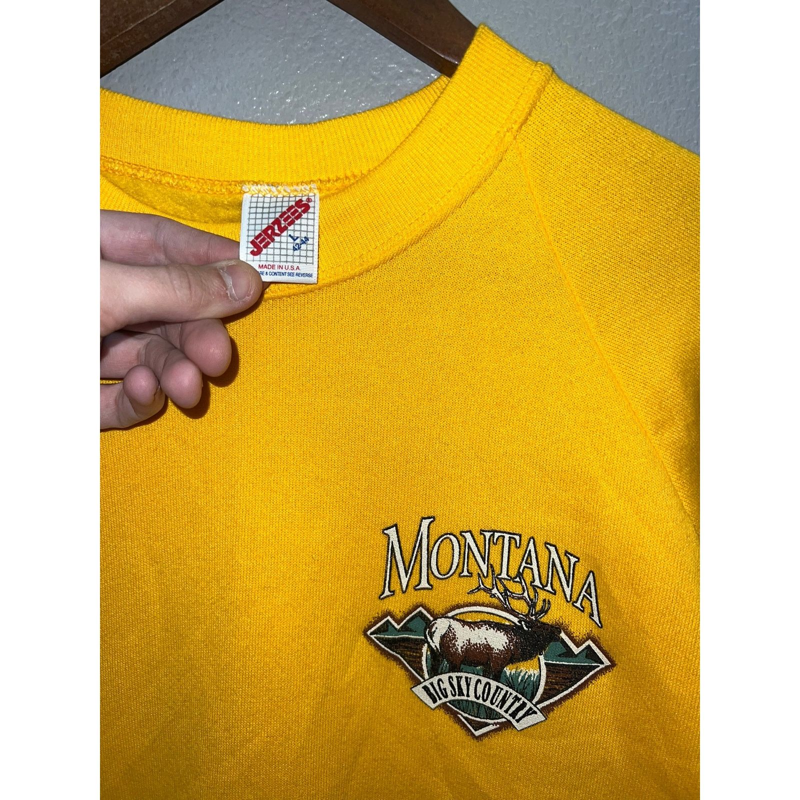 Vintage Vintage Elk Sweatshirt Montana Deer Nature NWT 90s VTG Large Size US L / EU 52-54 / 3 - 4 Thumbnail