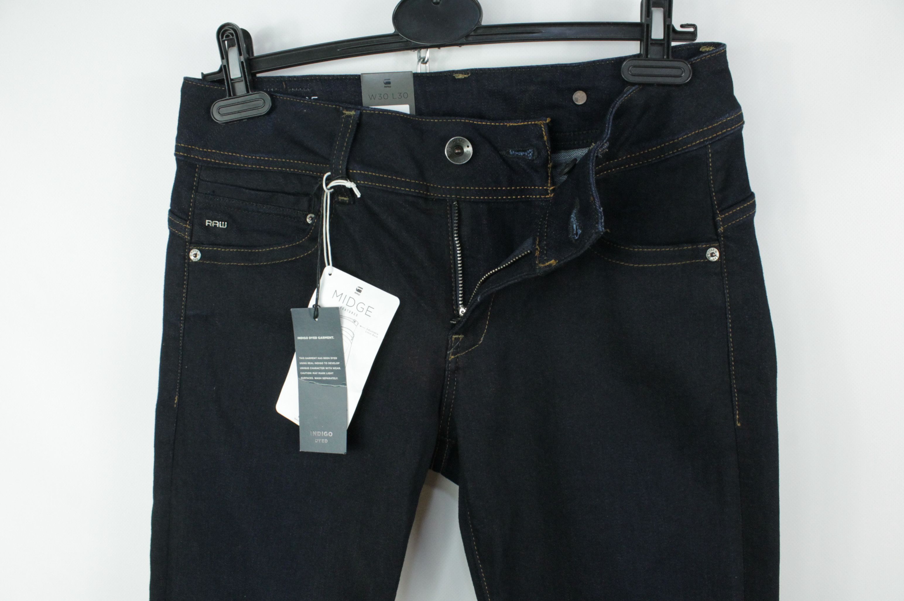 G-Star G-Star RAW Midge Saddle Straight Jeans Dark blue Size 30" / US 8 / IT 44 - 7 Thumbnail