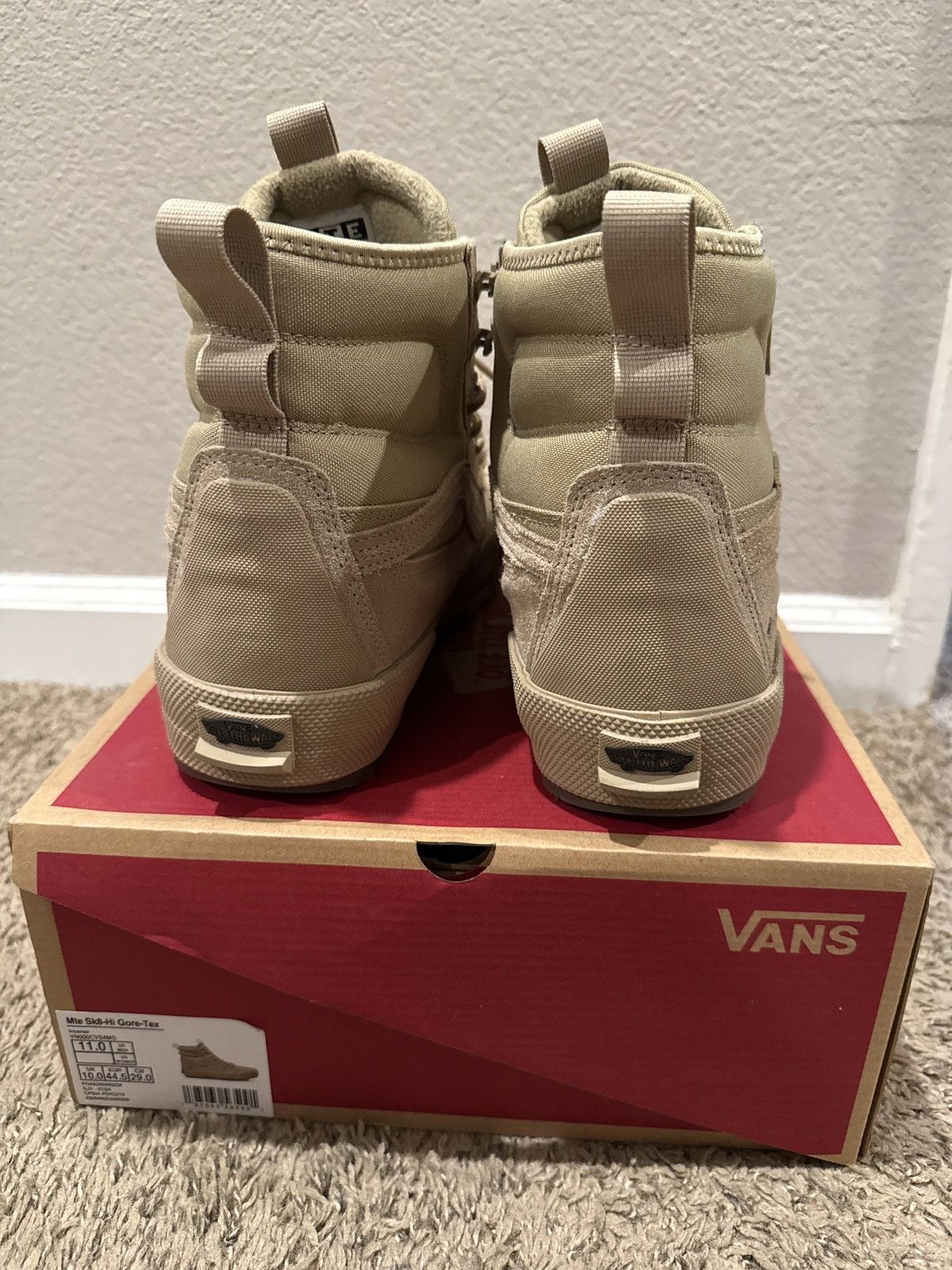 Vans Vans Sk8-Hi GORE-TEX MTE “Incense Brown” Size US 11 / EU 44 - 8 Thumbnail