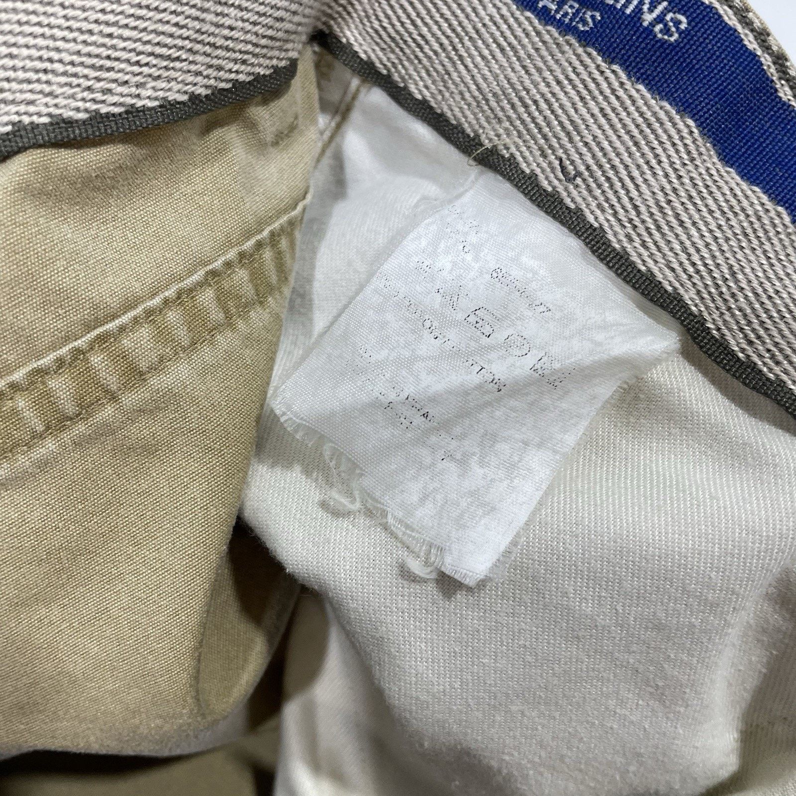 Harve Benard Bernard Zins France Cotton Khaki Pants Mens 32x29 Flat Front Size US 32 / EU 48 - 9 Thumbnail