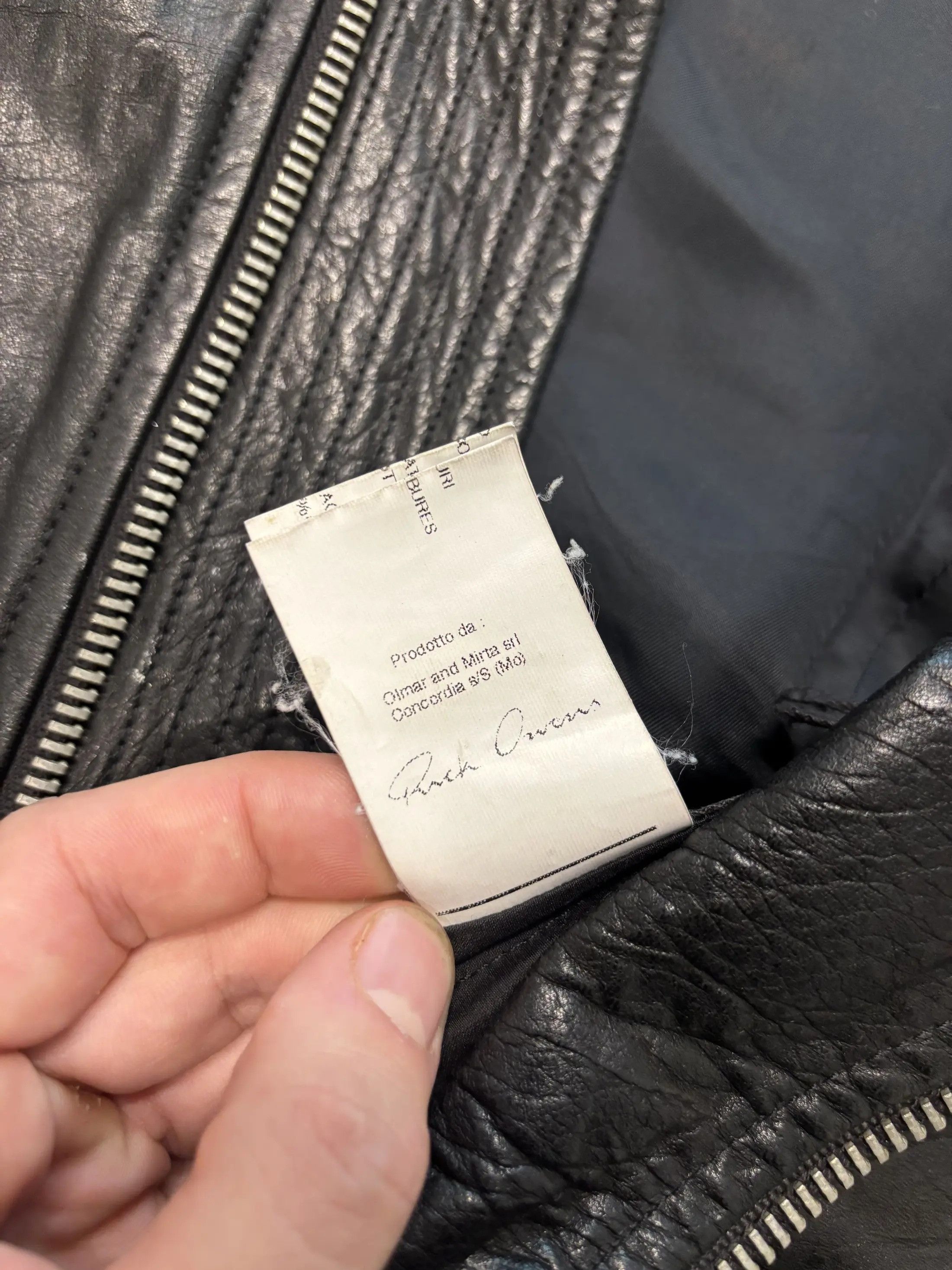 Rick Owens Rick Owens Mainline Lambskin Leather Jacket Size US XL / EU 56 / 4 - 6 Thumbnail