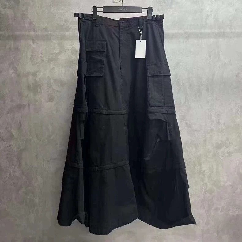 Balenciaga Balenciaga Black Cargo Wide-Leg Skirt - dmc Size US 31 - 1 Thumbnail