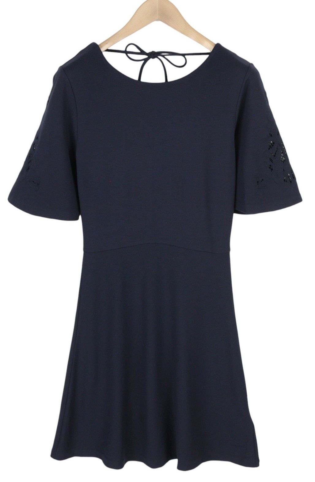 MEADOW HOLESEAM S Blue Short Sleeve Stretch Dress 84955