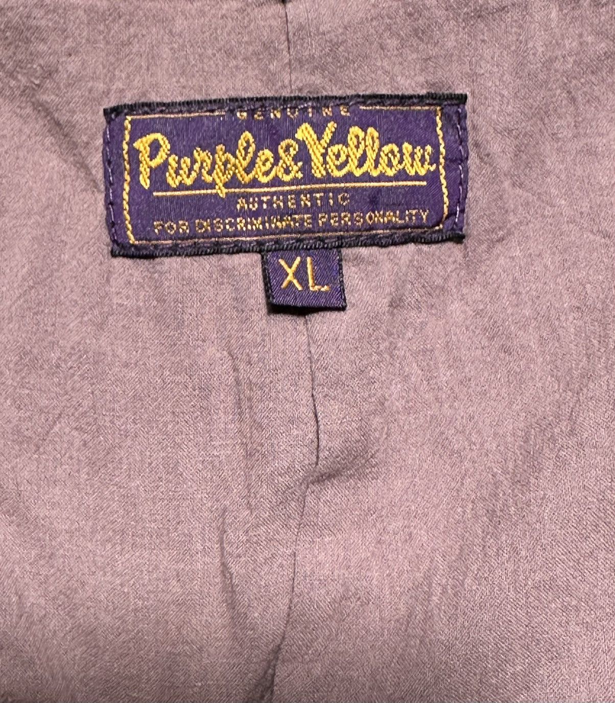Purple Purple & Yellow denim vest Size US S / EU 44-46 / 1 - 7 Thumbnail