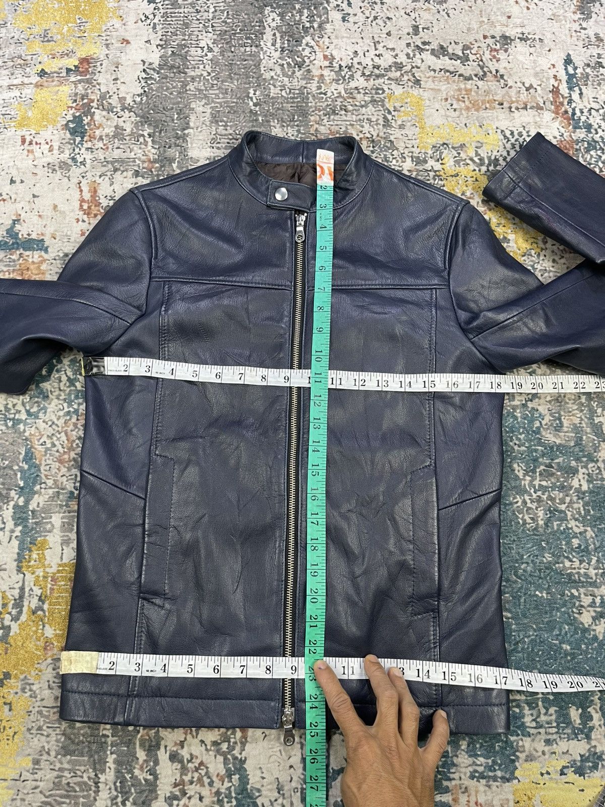 ABAHOUSE Abahouse Cafe Racer Goat Skin Leather Jacket Size US XS / EU 42 / 0 - 8 Thumbnail