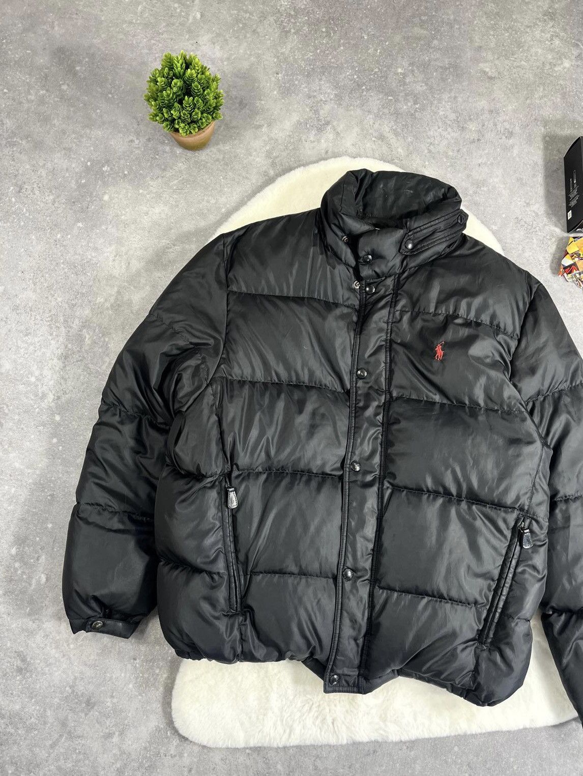 Polo Ralph Lauren × Ralph Lauren Polo Ralph Lauren Goose Down Jacket Winter Black Logo Size US L / EU 52-54 / 3 - 3 Thumbnail