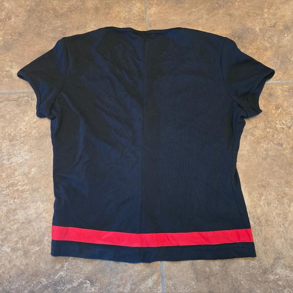 Designer Black White Colorblock LBH Short Sleeve Size L / US 10 / IT 46 - 4 Thumbnail