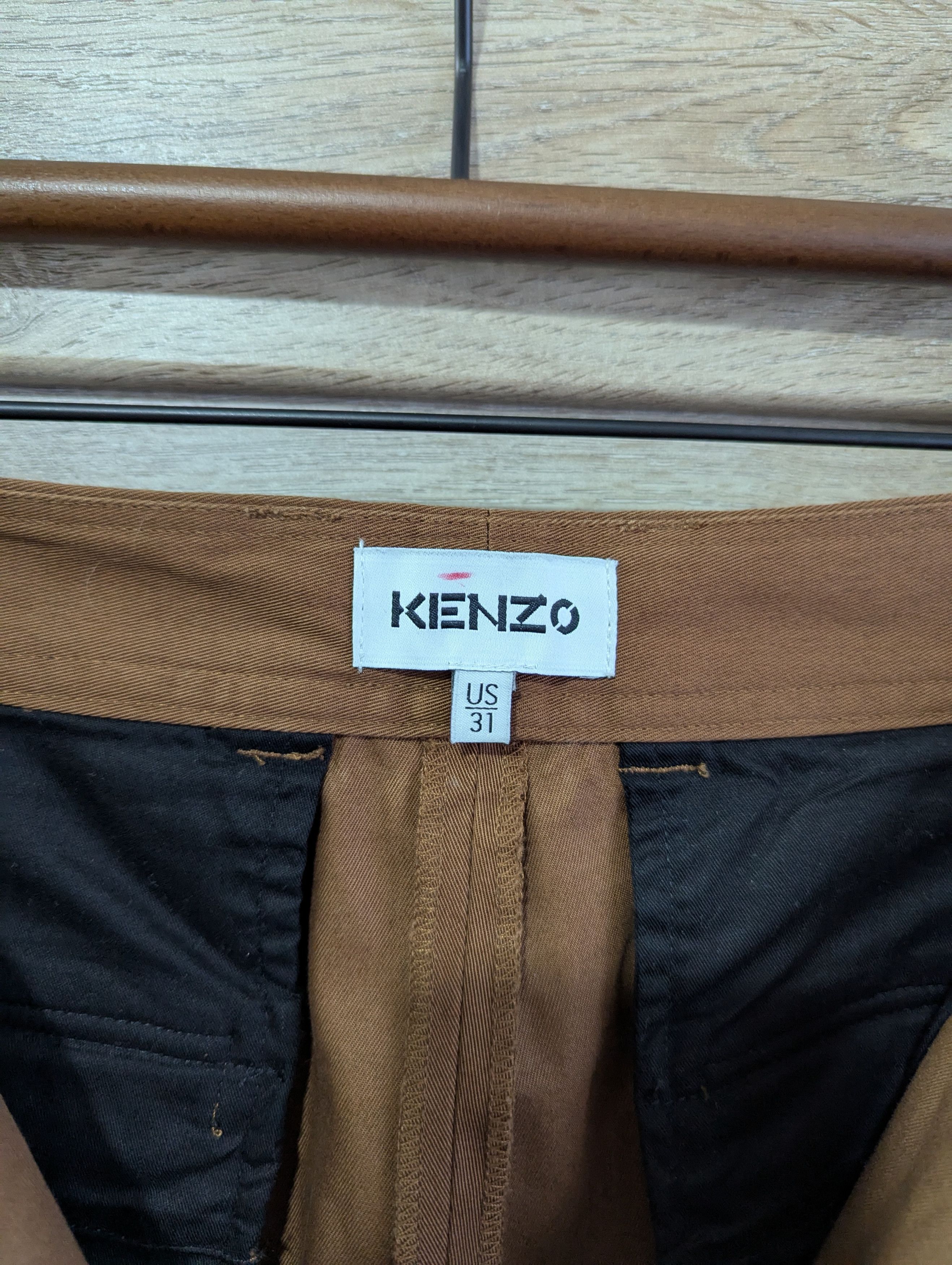 Kenzo Kenzo Asymmetrical Cargo Pants Size 31 Size US 31 - 7 Thumbnail