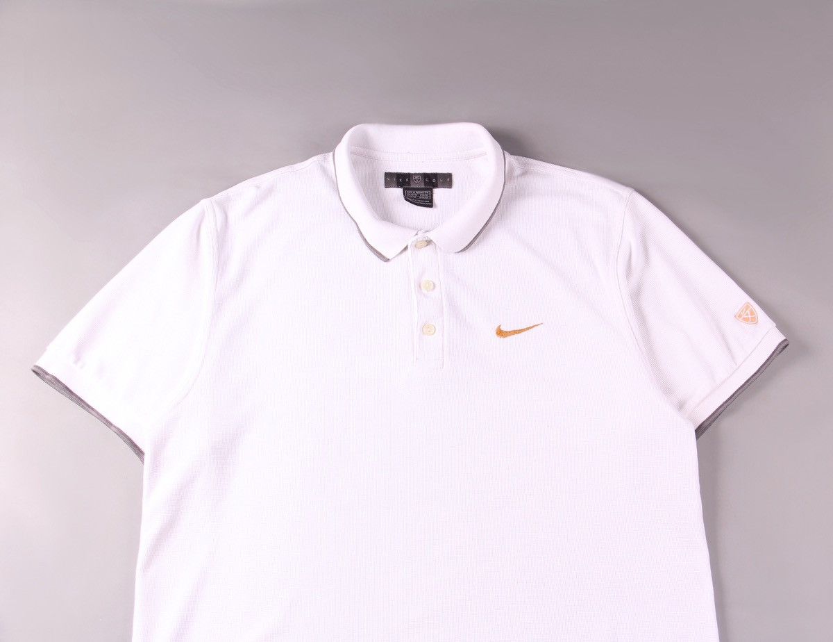 Nike Nike Golf Vintage Gold White Polo Shirt Tennis Acg Nsw Air M Size US M / EU 48-50 / 2 - 2 Thumbnail