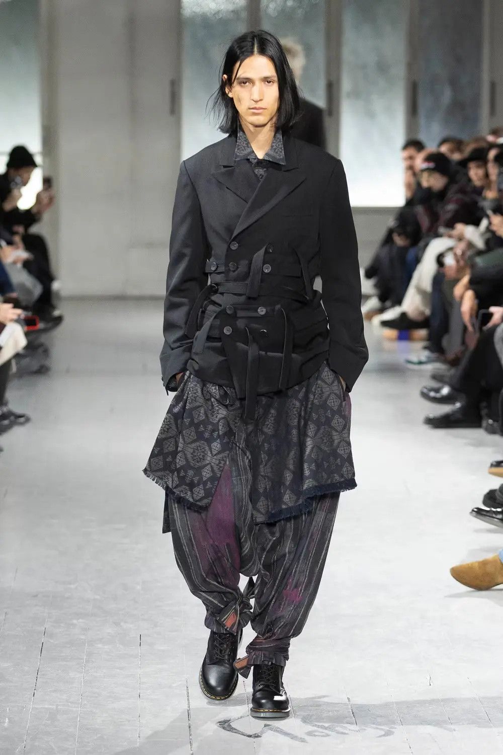 Yohji Yamamoto Yohji Yamamoto Pour Homme - 5 BELTS DOUBLE BREASTED JACKET Size US M / EU 48-50 / 2 - 3 Thumbnail