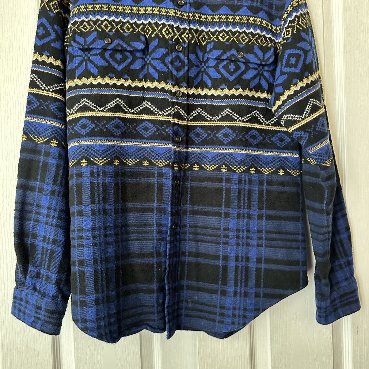 Polo Ralph Lauren × Vintage Polo Ralph Lauren Snowflake Large Flannel Shirt Vintage Size US L / EU 52-54 / 3 - 6 Thumbnail