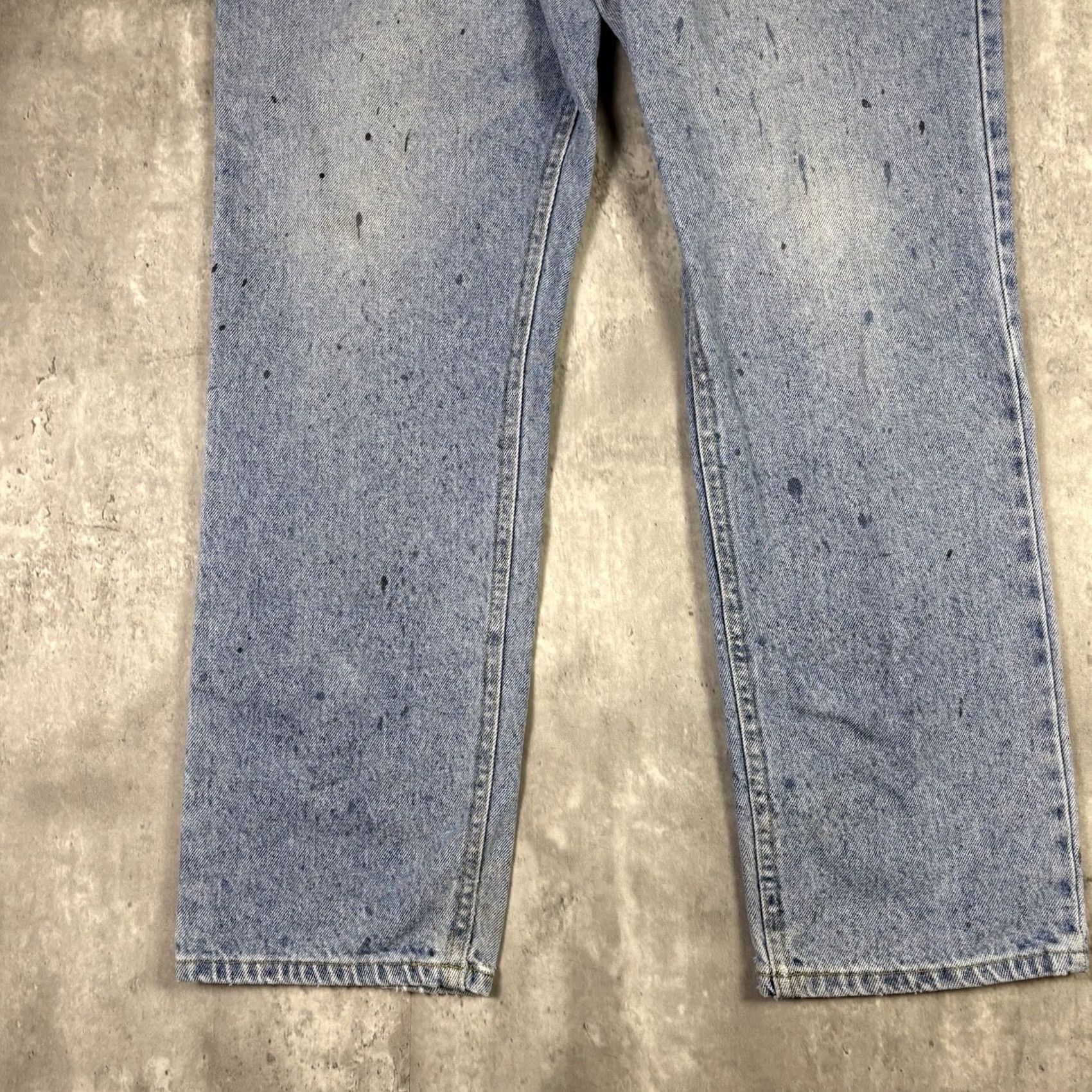 Lee VINTAGE 90s Lee Blue Light Wash Jeans Straight Relaxed Fit Mens 36x30 Size US 36 / EU 52 - 5 Thumbnail