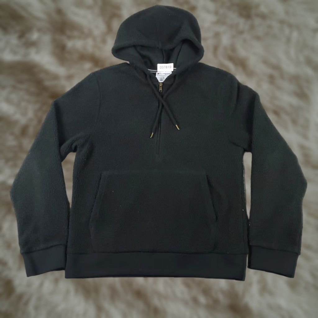 Champion Champion Hoodie Mens Small Black Fleece Pullover Sweatshirt Size US S / EU 44-46 / 1 - 1 Thumbnail