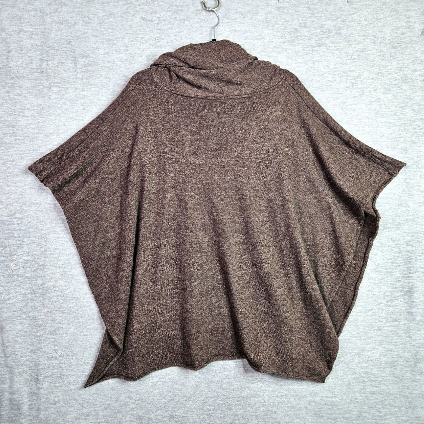 Vintage Lovestitch Cardigan Sweater Brown One Size Womens Cowl Neck Knit All Seasons Modern 90s Standalone Cardigan Theme: Modern? Size ONE SIZE - 3 Thumbnail