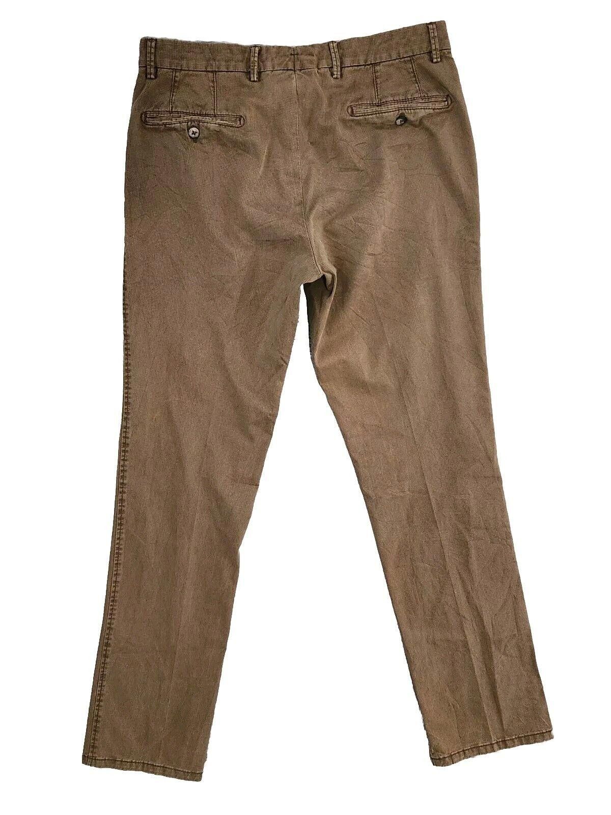 Designer Ballin Pants Mens 34 Atwater Modern Fit Brown Chino Flat Size US 34 / EU 50 - 4 Thumbnail