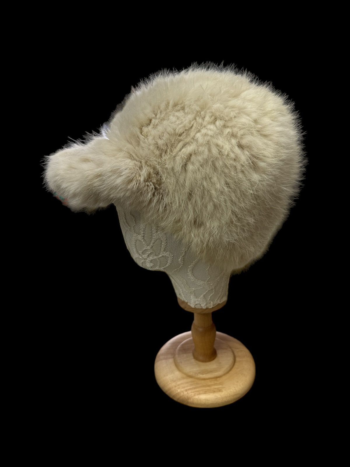 Japanese Brand JILL STUART RABBIT FUR BEANIE HAT Size ONE SIZE - 3 Thumbnail