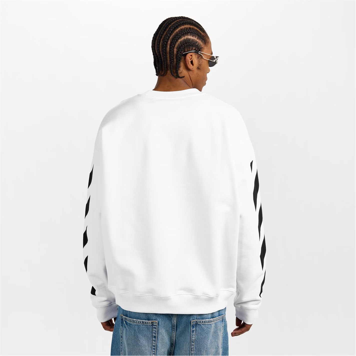 Off-White o1g2r1mq0226 Skate Crew Sweatshirt In White Size US XXL / EU 58 / 5 - 4 Thumbnail