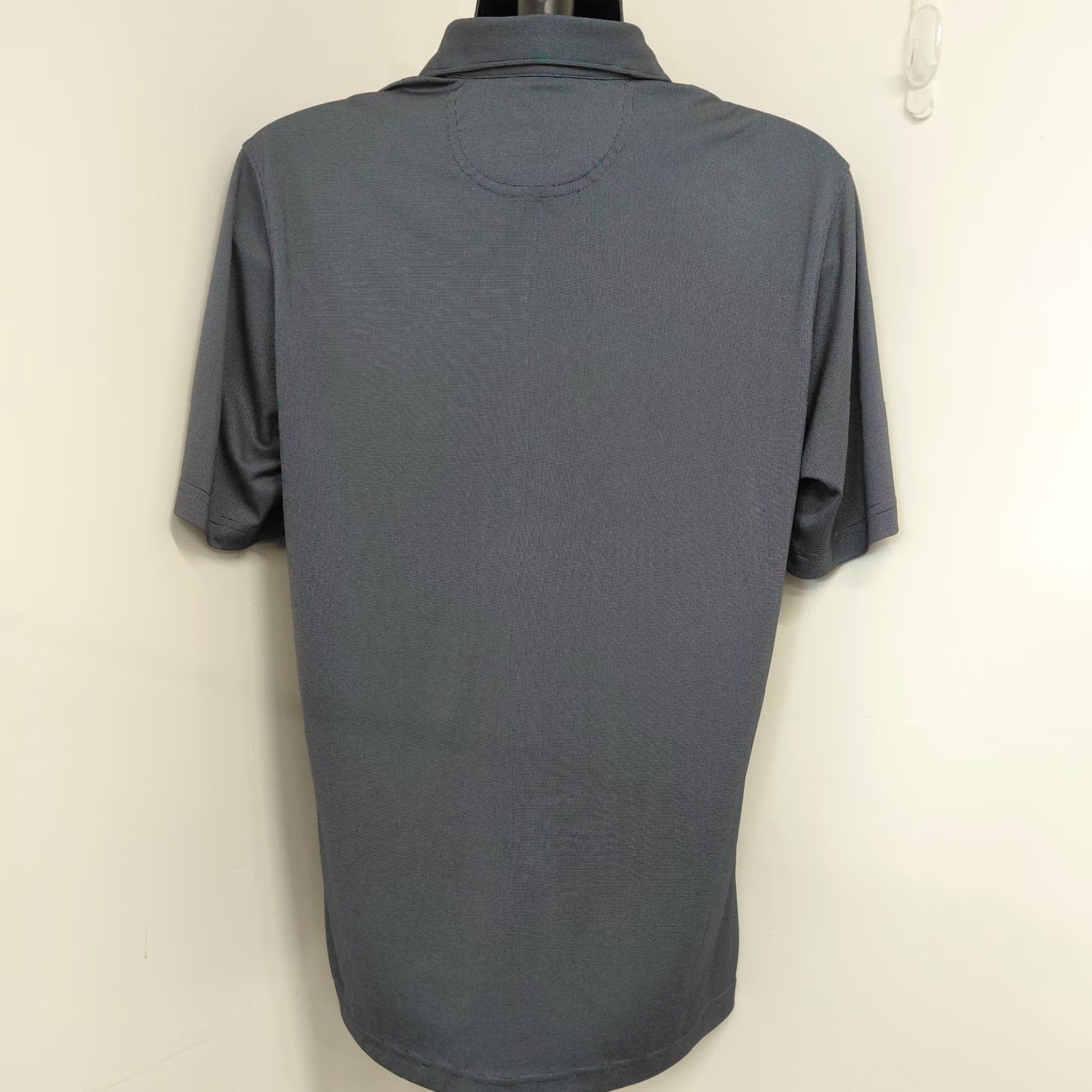 Vintage Greg Norman ML 75 Play Dry Polo Shirt Men's Medium Gray Short Sleeve Golf Polo Shirts, Breathable, Moisture Wicking, Embroidered Logo Mens Golf Shirt Size US M / EU 48-50 / 2 - 7 Thumbnail