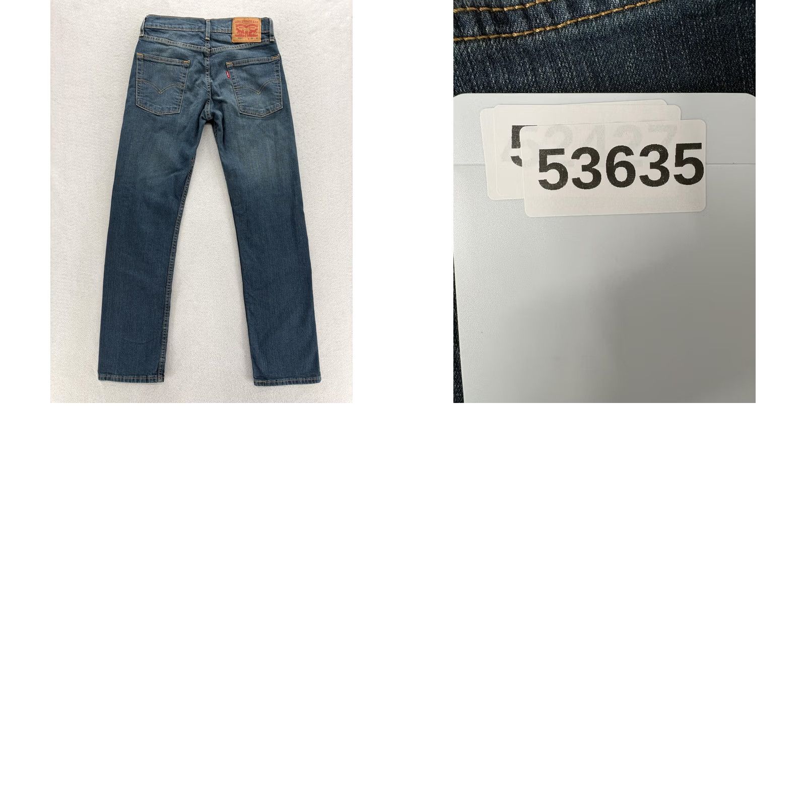 Levi's Levis 513 Jeans Mens 28x30 Blue Medium Wash Slim Straight Stretch Denim Pants Size US 28 / EU 44 - 9 Thumbnail